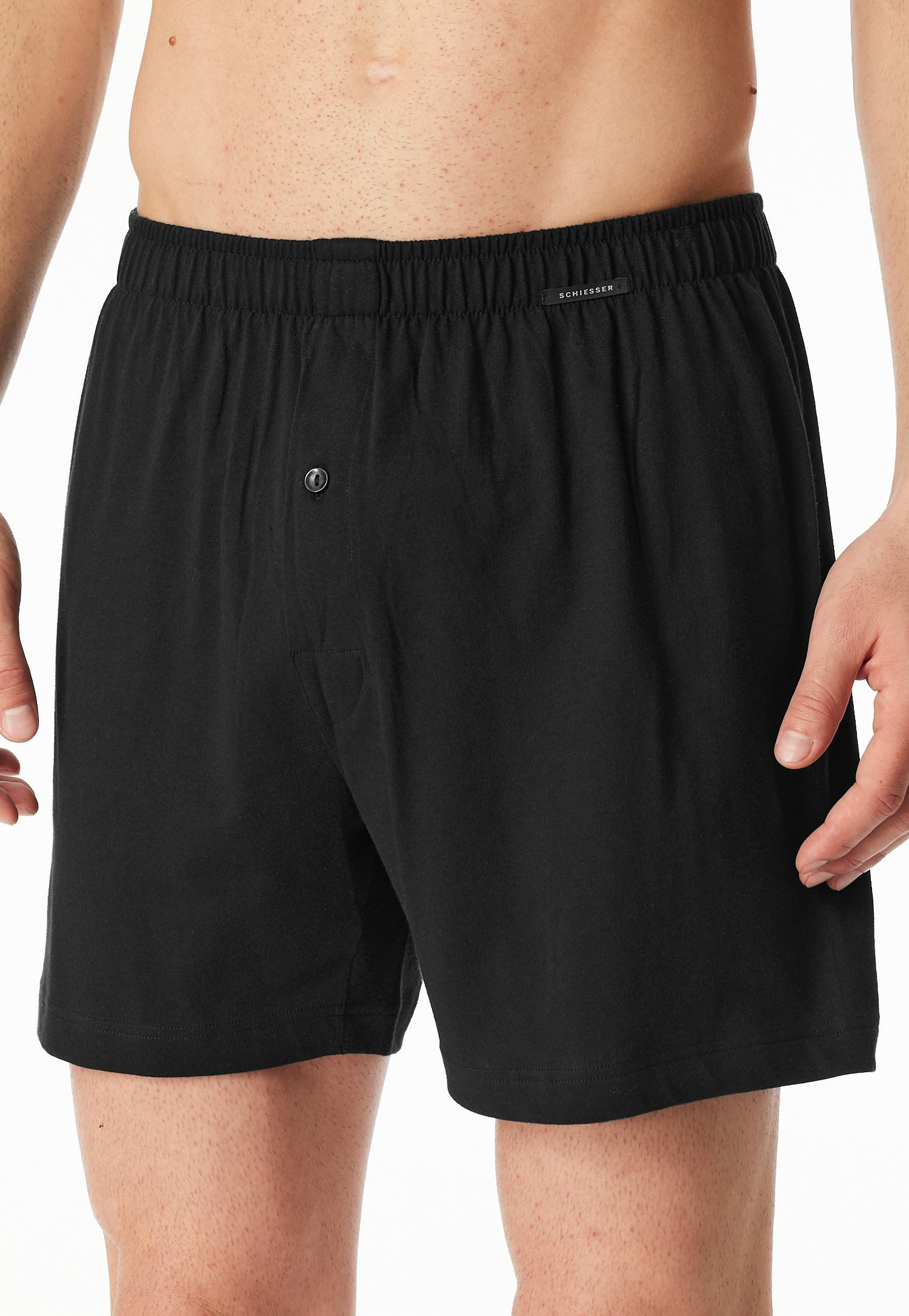 Schiesser Boxershorts »Boxershorts Multipacks«, (2er Pack), lockere Passform, mit Eingriff, Gummizug