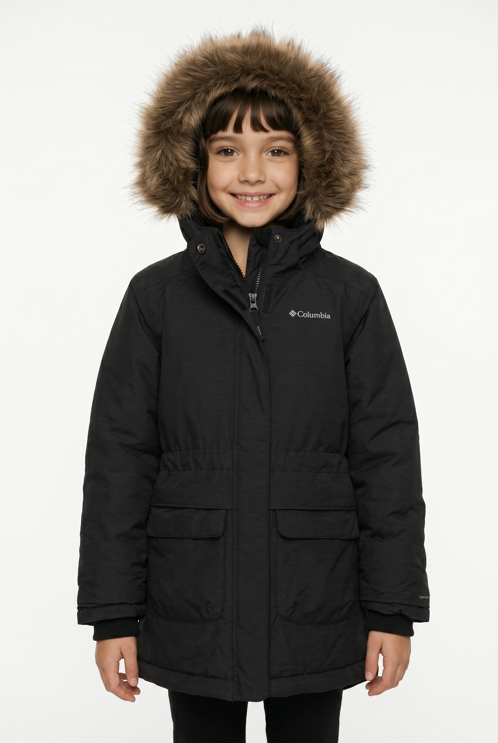 Columbia Parka "NORDIC STRIDER II JACKET" mit abnehmbarer Kapuze, wasserabweisend, aus Nylon und Polyester