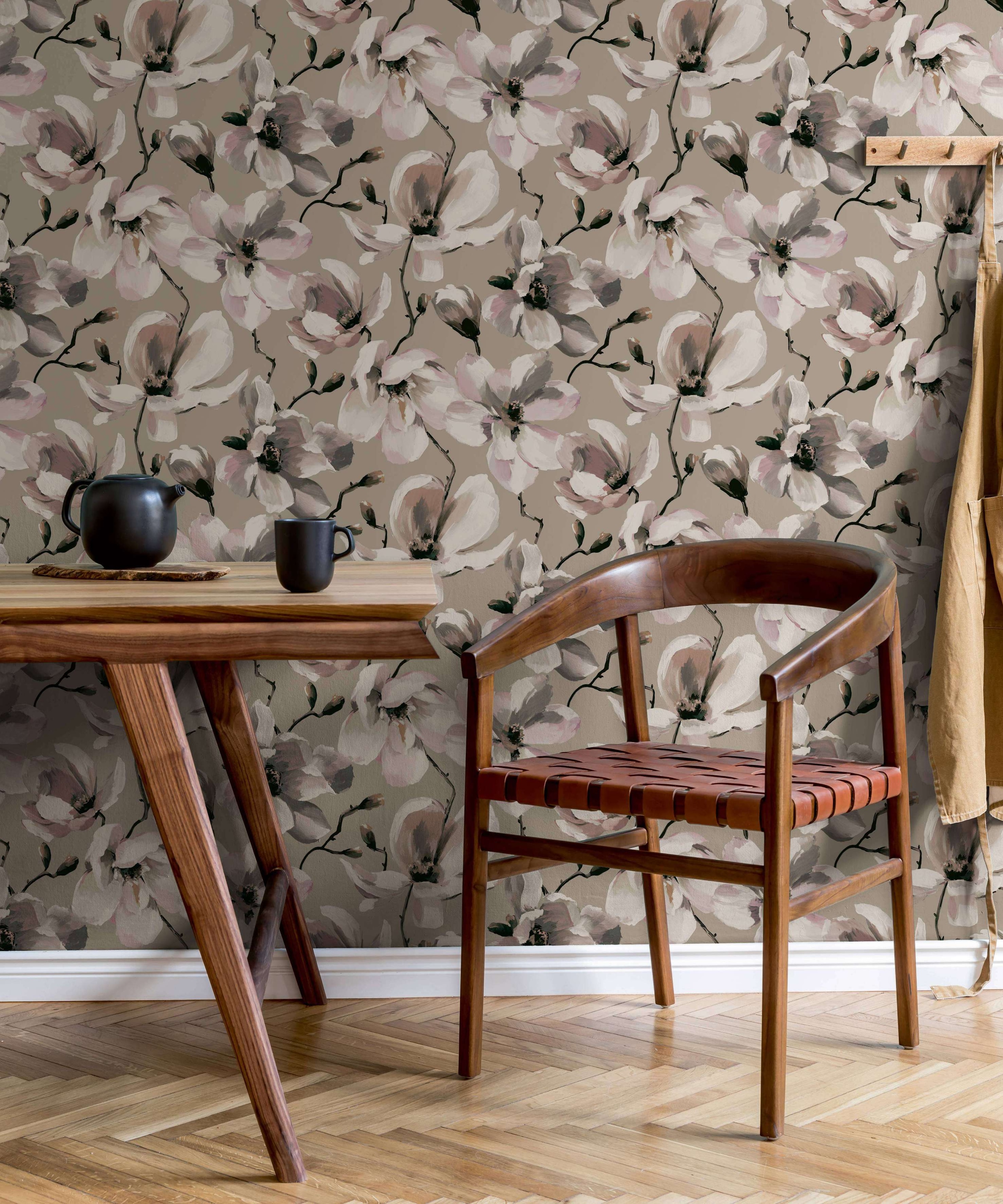 Marburg Vliestapete »Tapete Malerische Blüten«, floral, moderne Vliestapete für Wohnzimmer Schlafzimmer Küche