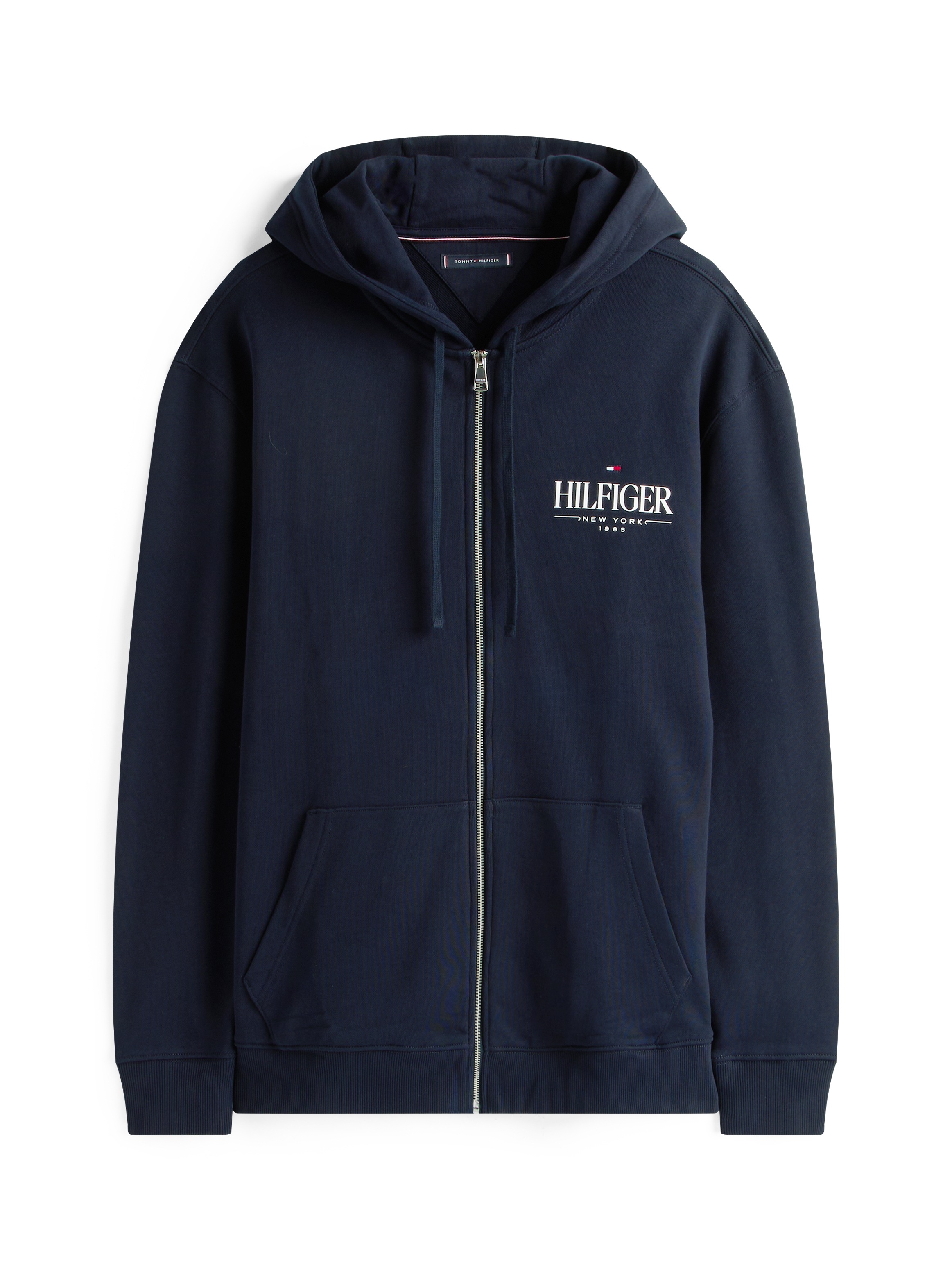 Thumbnail - Tommy Hilfiger Big & Tall Kapuzensweatjacke "BT-HILFIGER STACKED HOODED ZIP-B" Große Größen