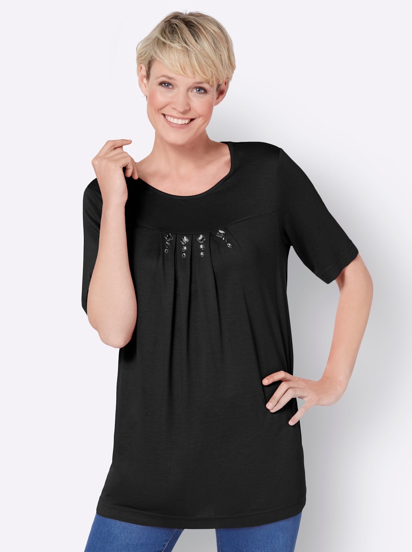 Classic Basics Kurzarmshirt "Kurzarm-Shirt" 1 Stk. tlg. günstig online kaufen