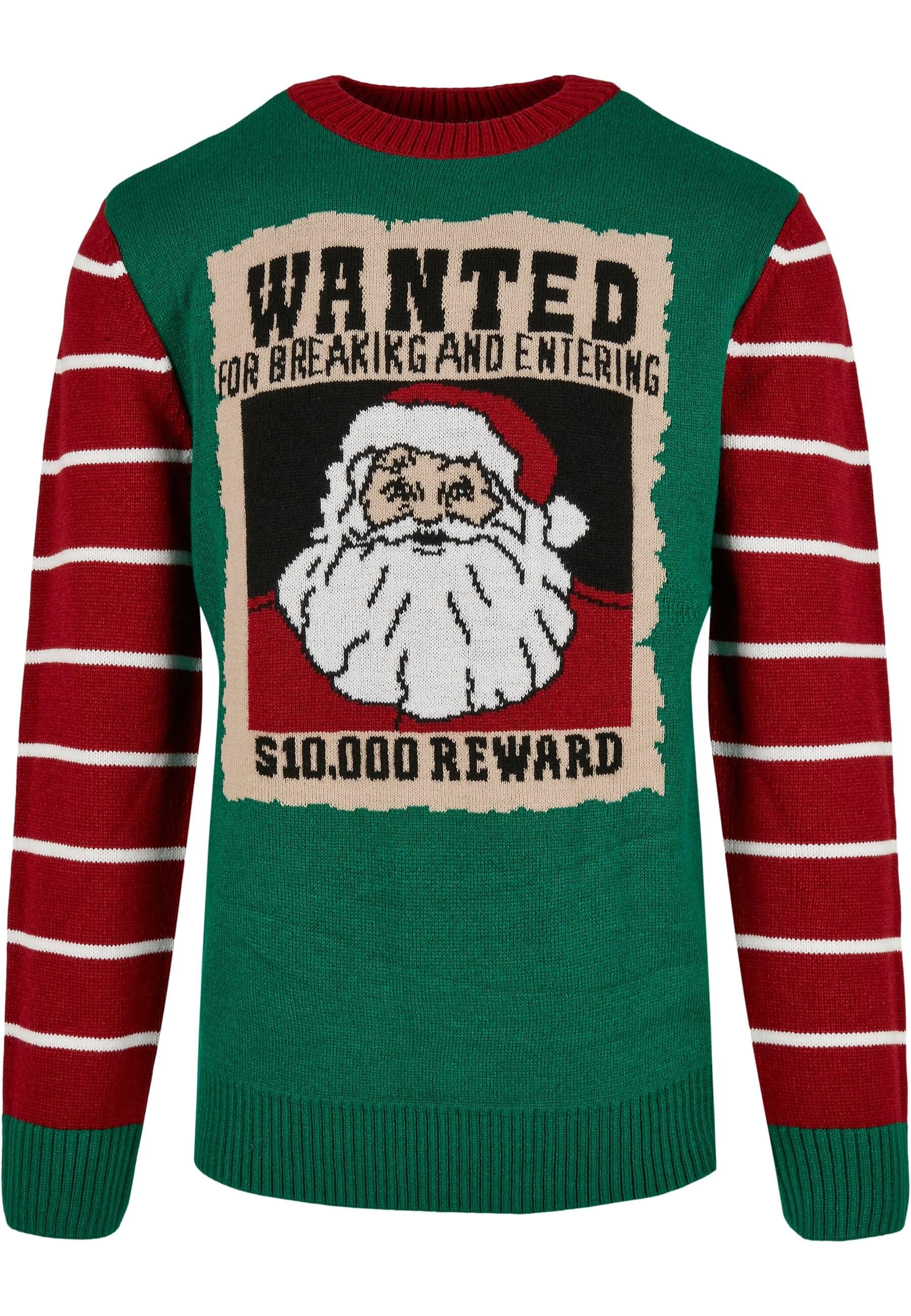 URBAN CLASSICS Rundhalspullover "Urban Classics Herren Wanted Christmas Sweater"