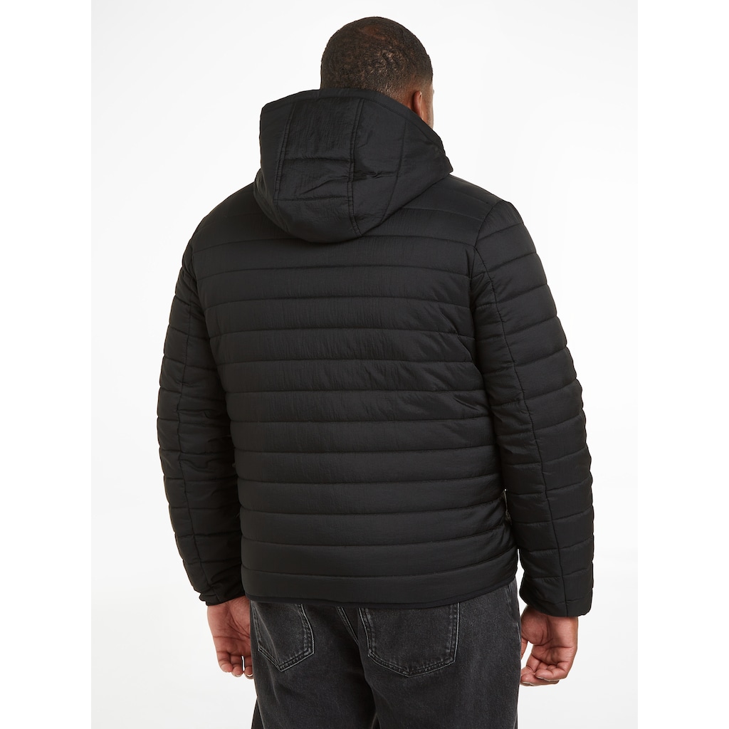 Calvin Klein Big&Tall Steppjacke »BT_QUILTED CRINKLE JACKET HOOD«, mit Kapuze