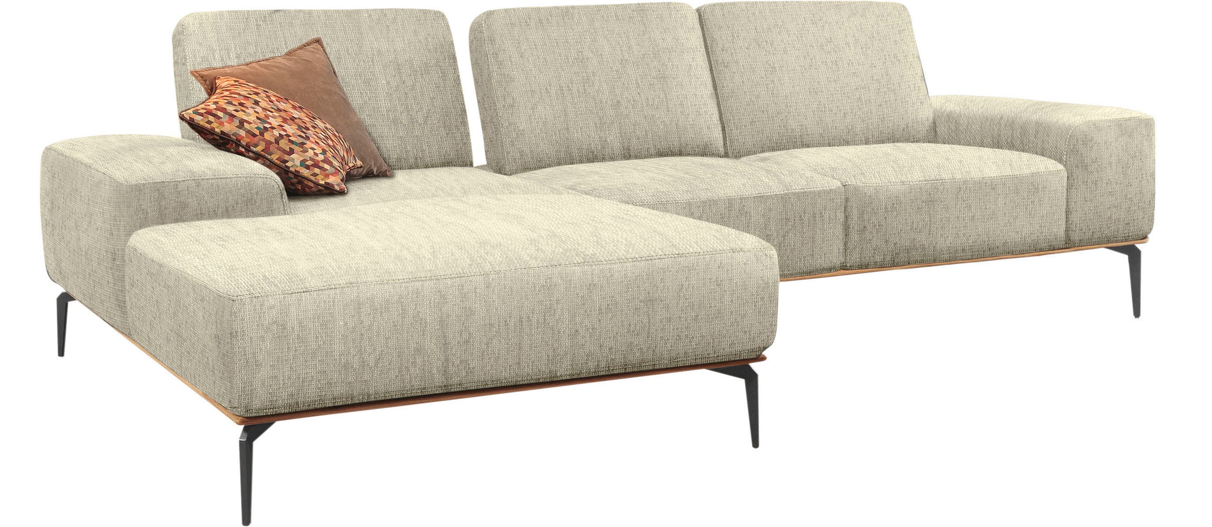 W.SCHILLIG Ecksofa "run, Designsofa mit tollem Sitzkomfort, bequem, L-Form" günstig online kaufen