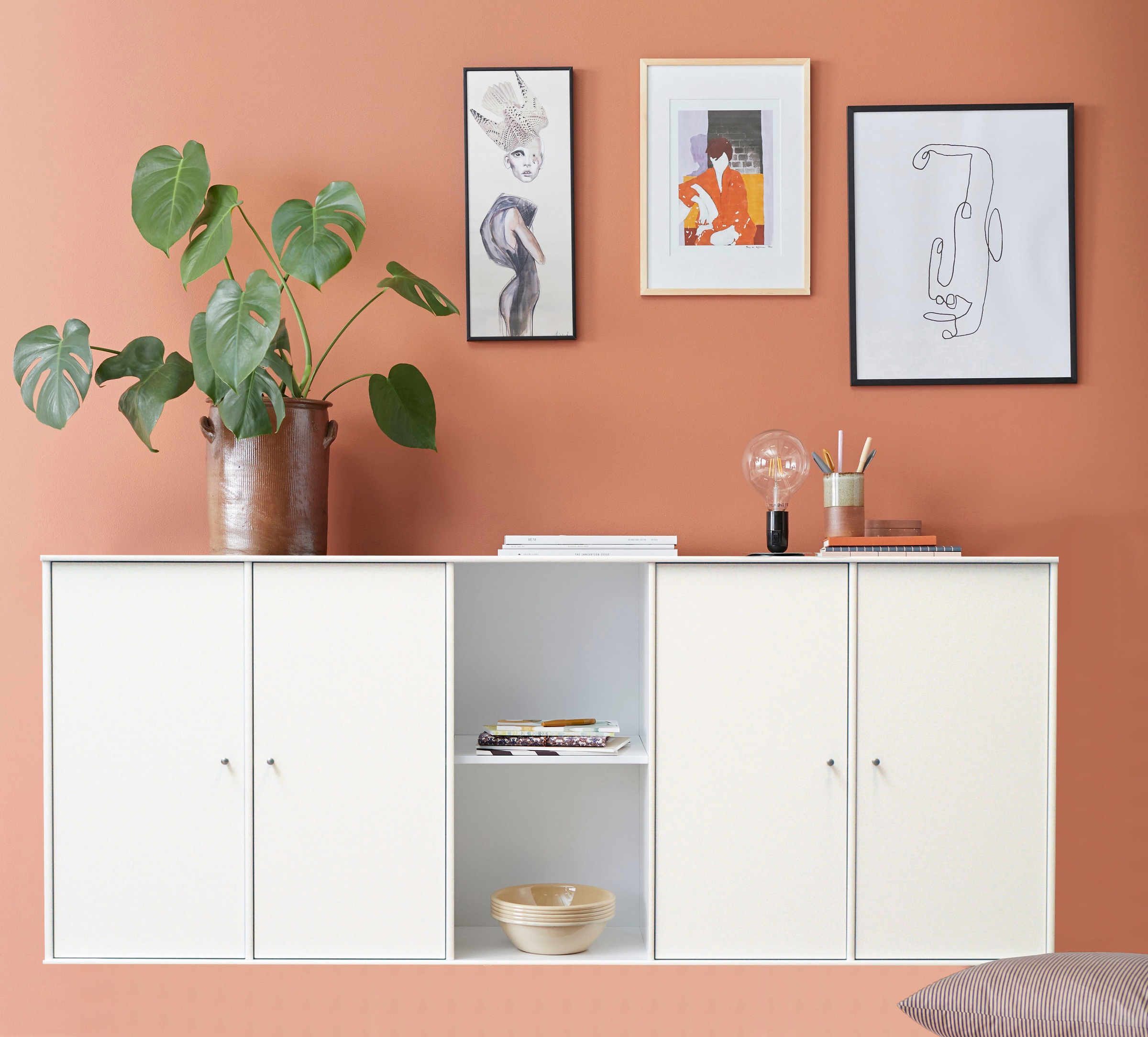 Hammel Furniture Sideboard »Mistral Kubus«, mit vier Türen, Wandmontage/stehend, Breite: 169,8 cm