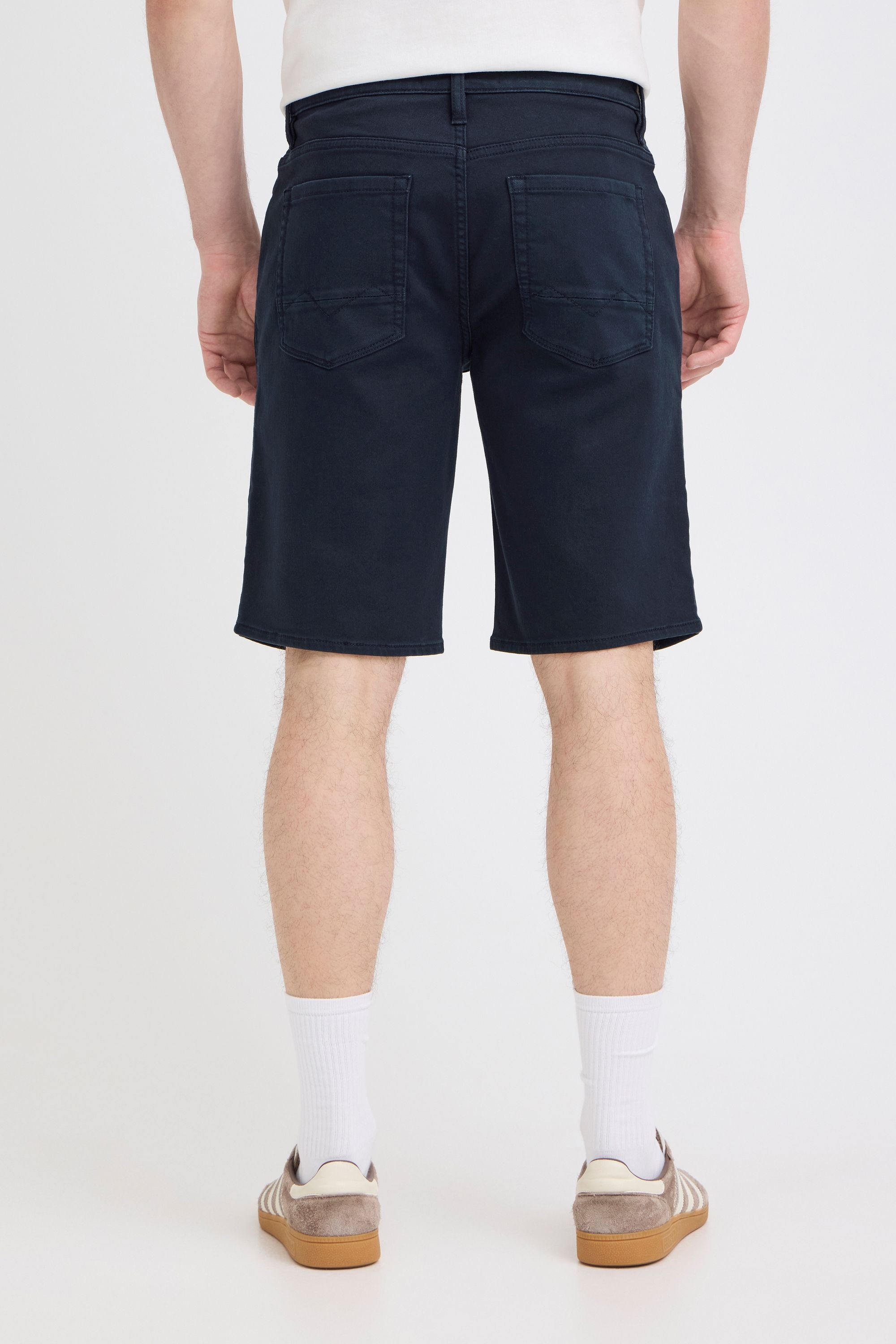 Jeansshorts BLEND "BHBlizzard", Herren, Gr. XXL, US-Größen, salute, Denim/Jeans, 83% Baumwolle, 15% Polyester, 2% Elasthan, unifarben, Basic, normal normal, Jeans Jeansshorts, Moderne Jeans-Shorts im 5-Pocket-Stil 3