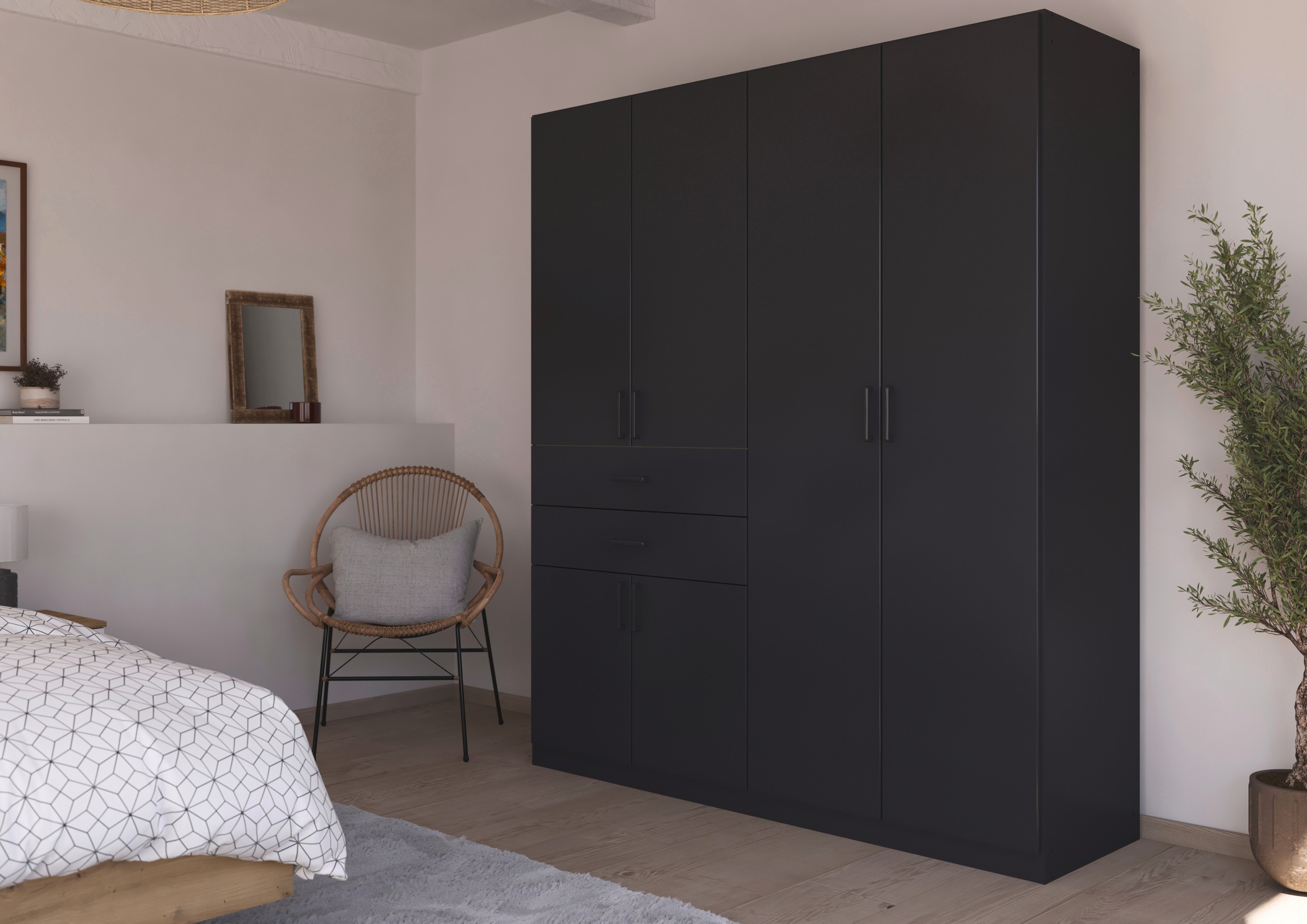 rauch Drehtürenschrank "Kleiderschrank Schrank Garderobe MAIKA mit Dekor-Fr günstig online kaufen