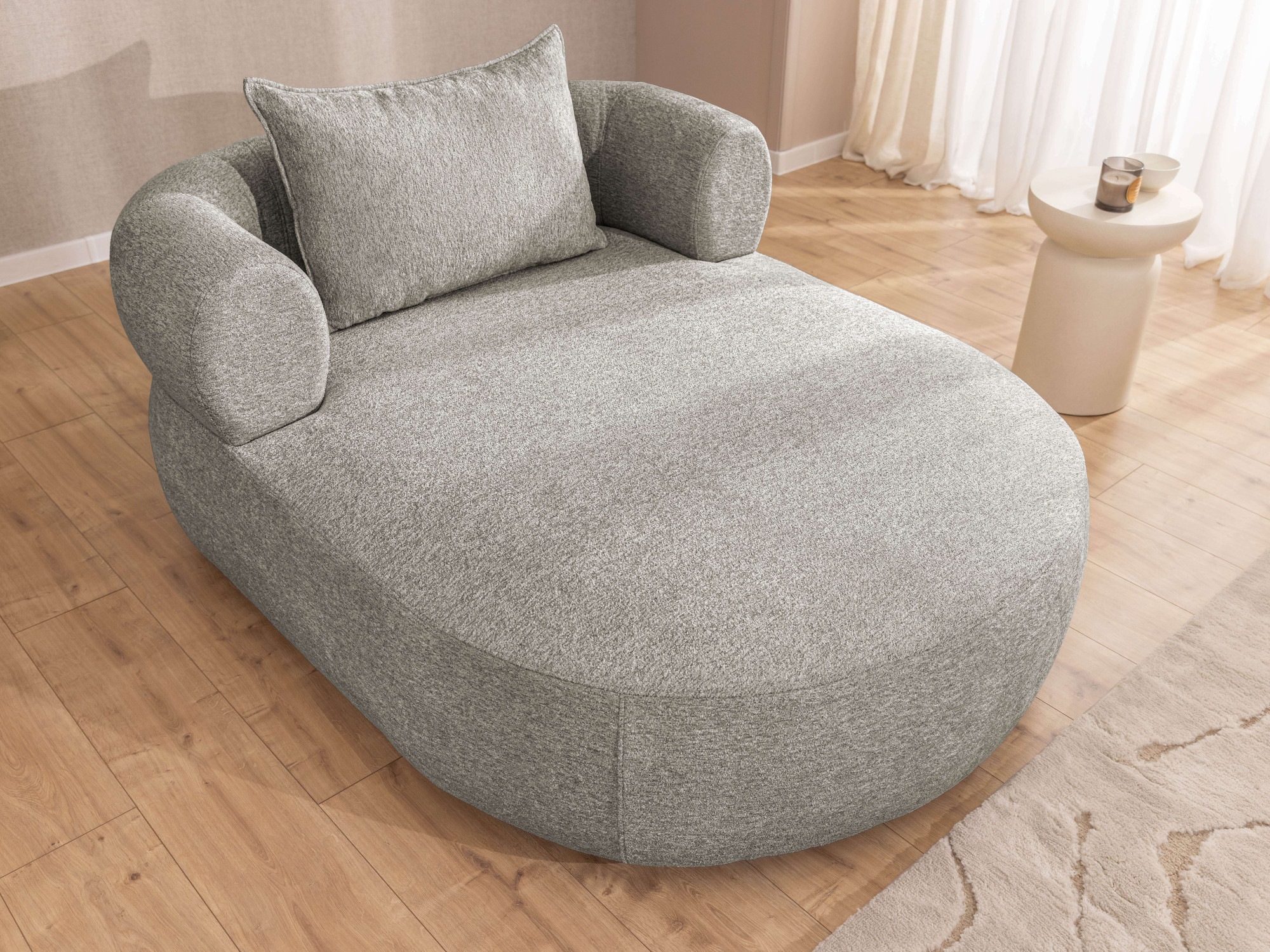 Home affaire XXL-Sessel »LUSSAC Loveseat extra tief, große Sitzfläche, Maße B/T/H: 123/158/78cm« hoher Sitzkomfort und modernes Design, Sofa ohne Bettfunktion