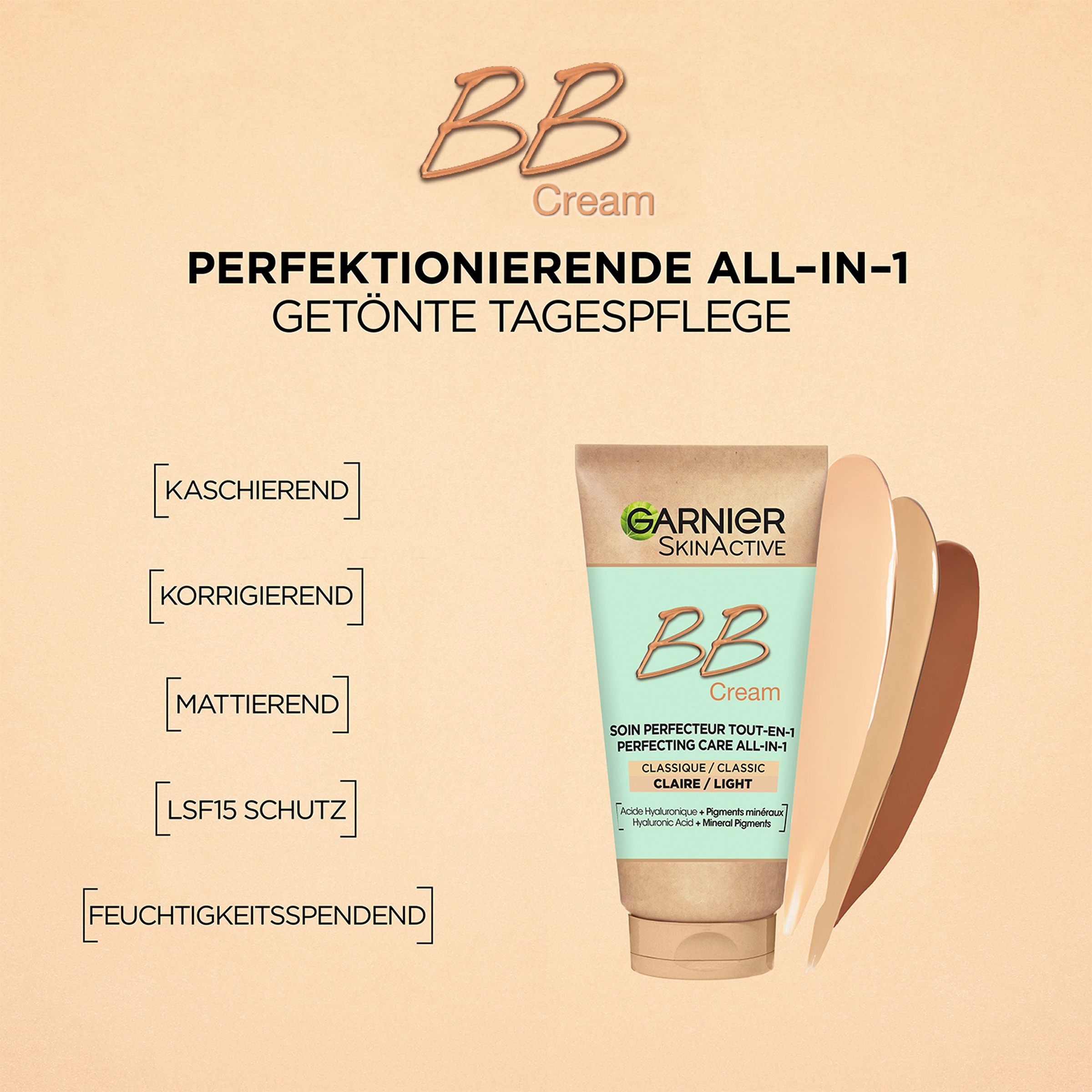 GARNIER BB-Creme »SkinActive BB Cream Klassik«, mit hoher Wirksamkeit