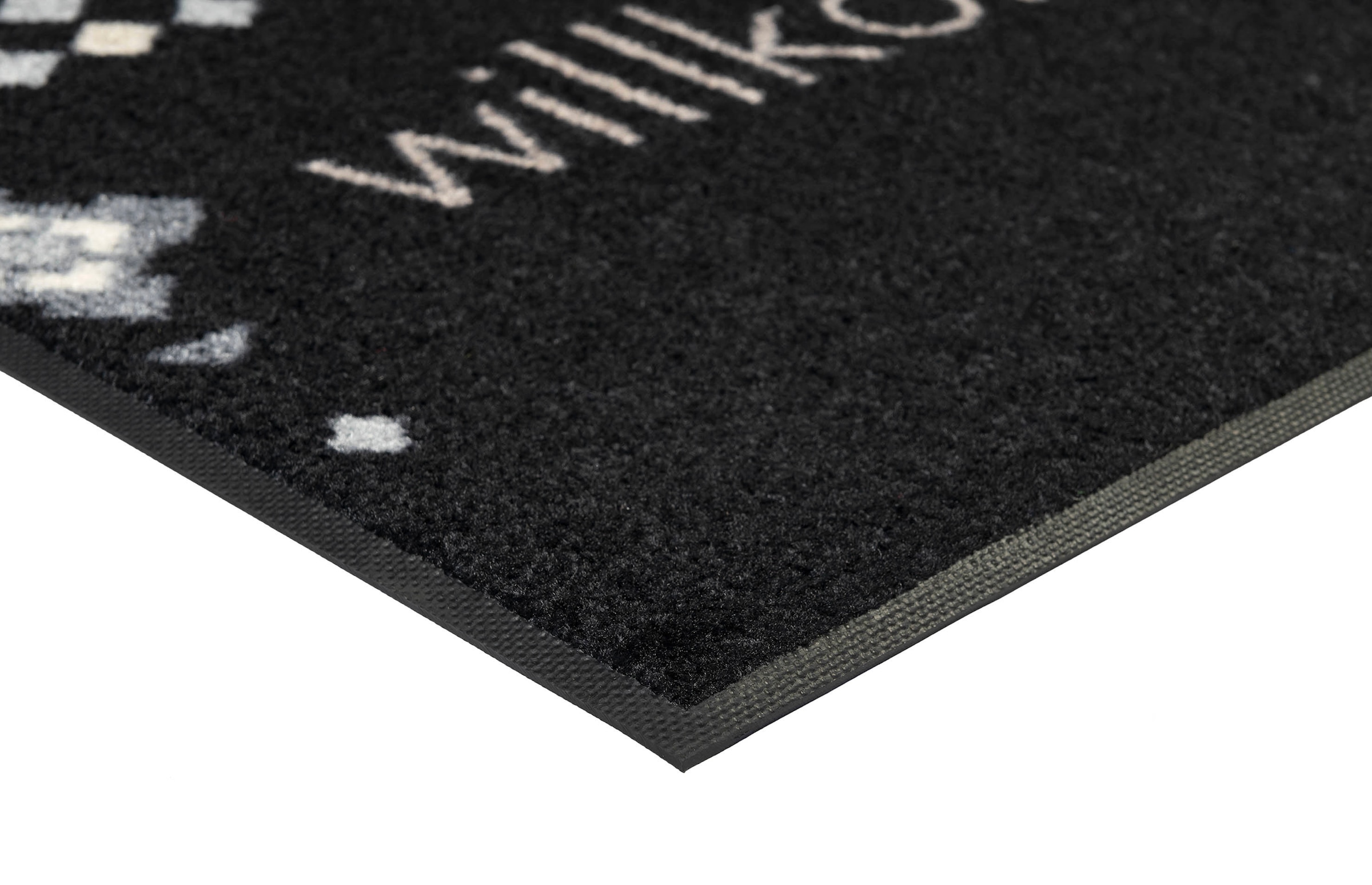 | und by Fußmatte geeignet, mit Spruch, In- Kleen-Tex wash+dry Schmutzfangmatte, »Willkommen Mosaik«, Outdoor waschbar rechteckig, BAUR