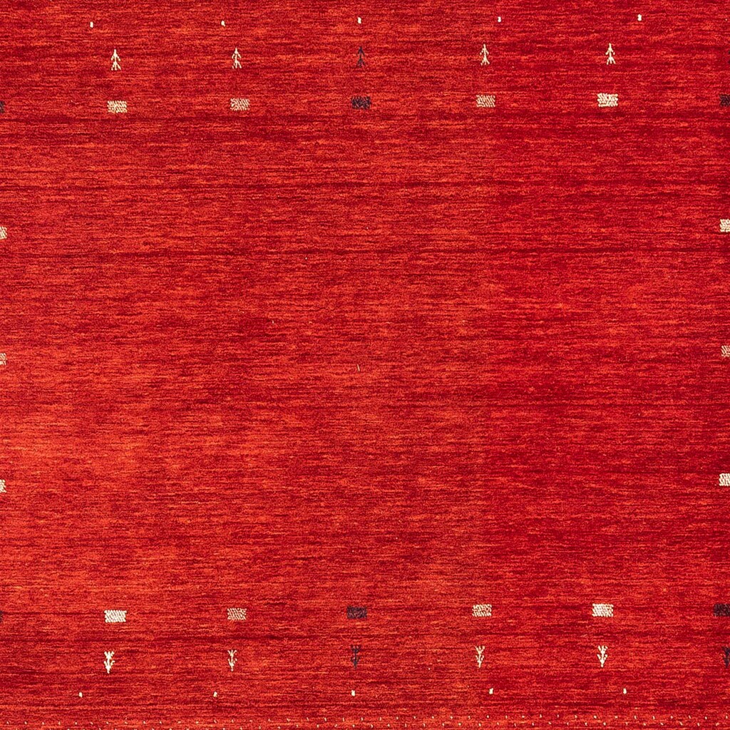 morgenland Wollteppich »Loribaft Minimal Rosso 256 x 249 cm«, quadratisch