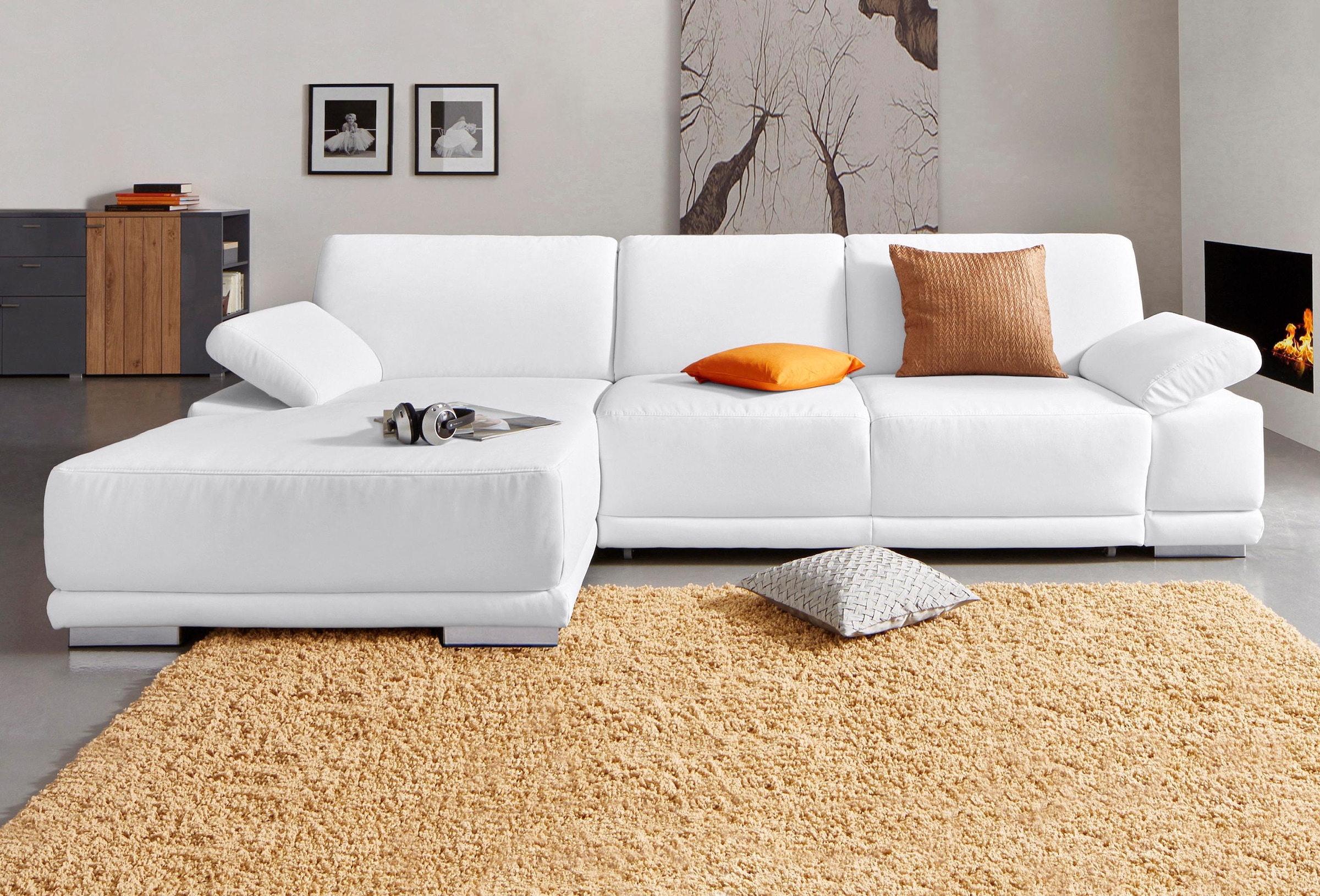 sit&more Ecksofa "Coria L-Form" mit XL-Recamiere, wahlweise mit Schlaffunktion