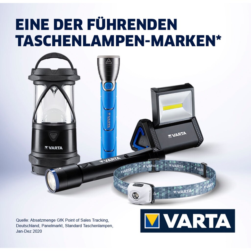 VARTA Kopflampe »Head Light FC BAYERN«, (Set, 4 St.)