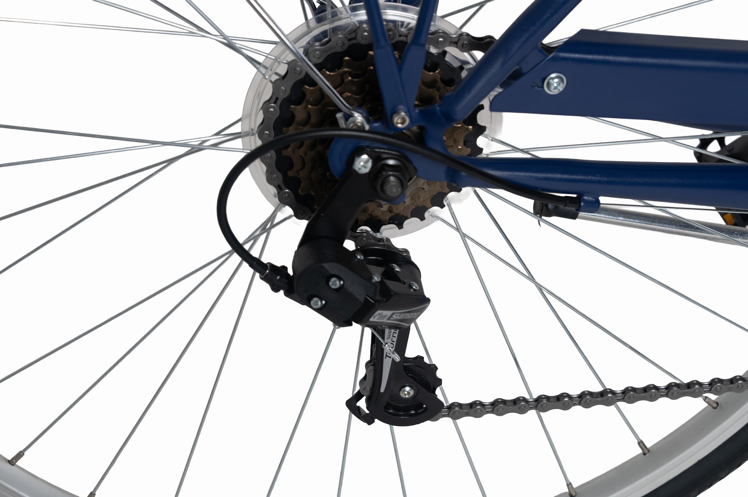 Dacapo Cityrad »DaCapo Damenrad 28'' Toscana Blau 6 Gänge RH 48 cm« 6 Gang Shimano Tourney Schaltwerk Kettenschaltung