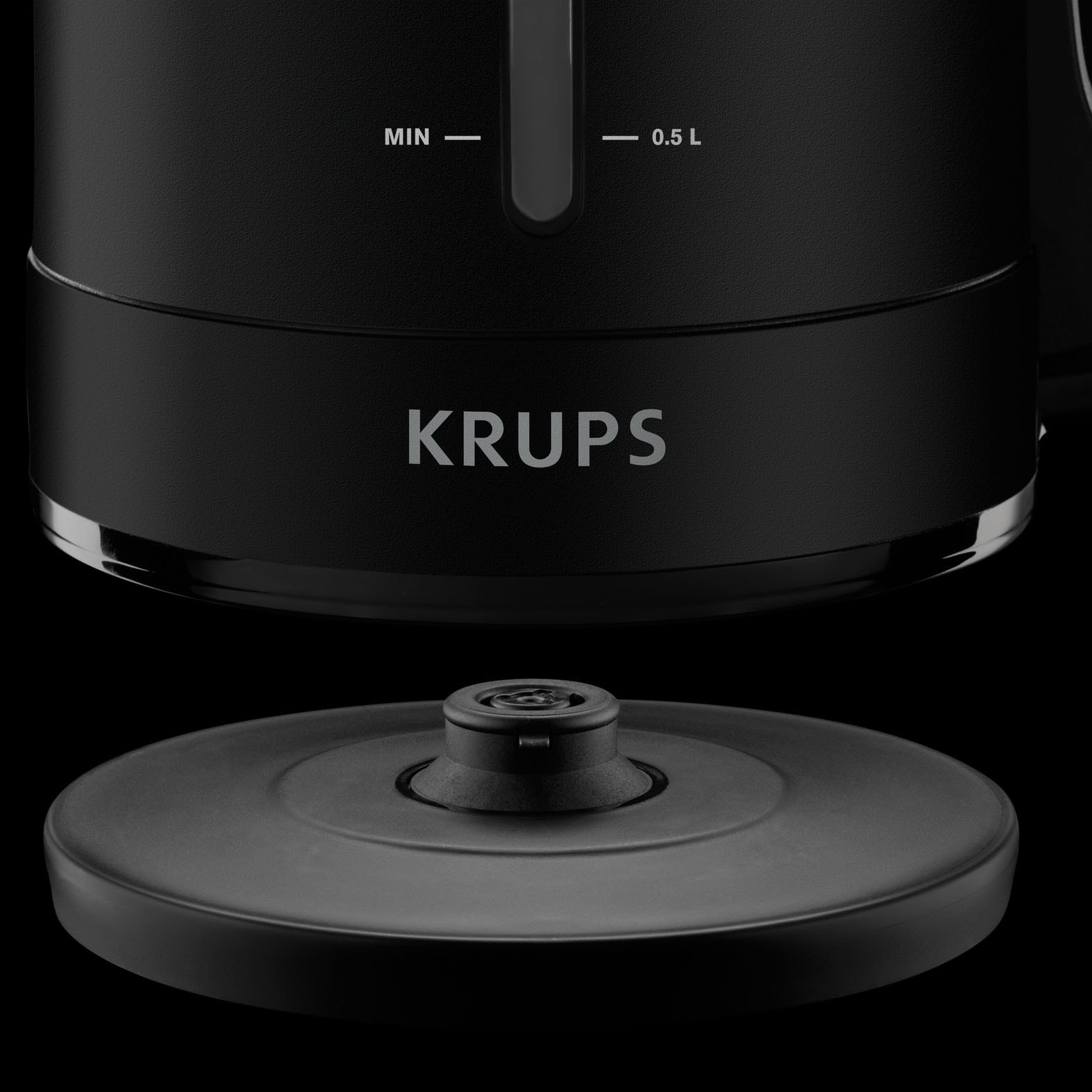 Krups Wasserkocher »BW2448 Pro Aroma«, 1,6 l, 2400 W, Beleuchteter Ein-/ Ausschalter, Schwarz