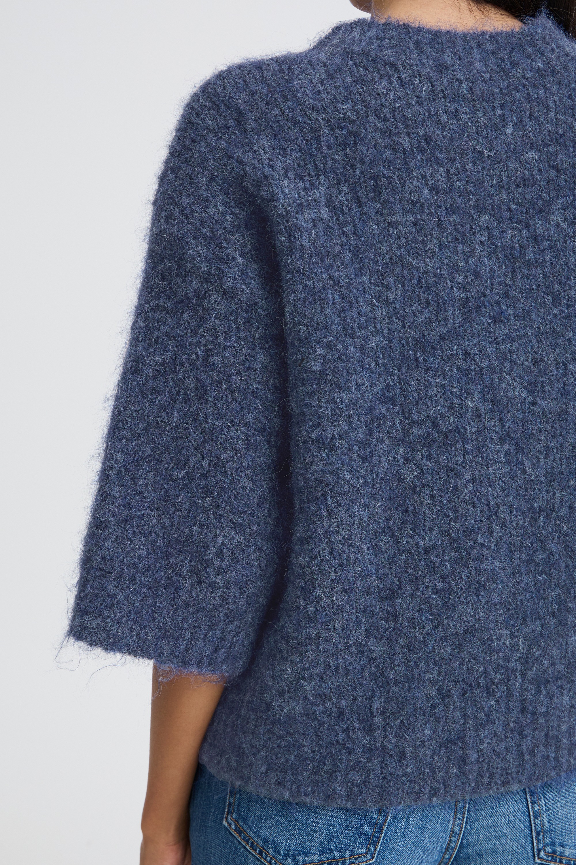 b.young Kurzarmpullover »Damen Halblange Ärmel BYNYLA«