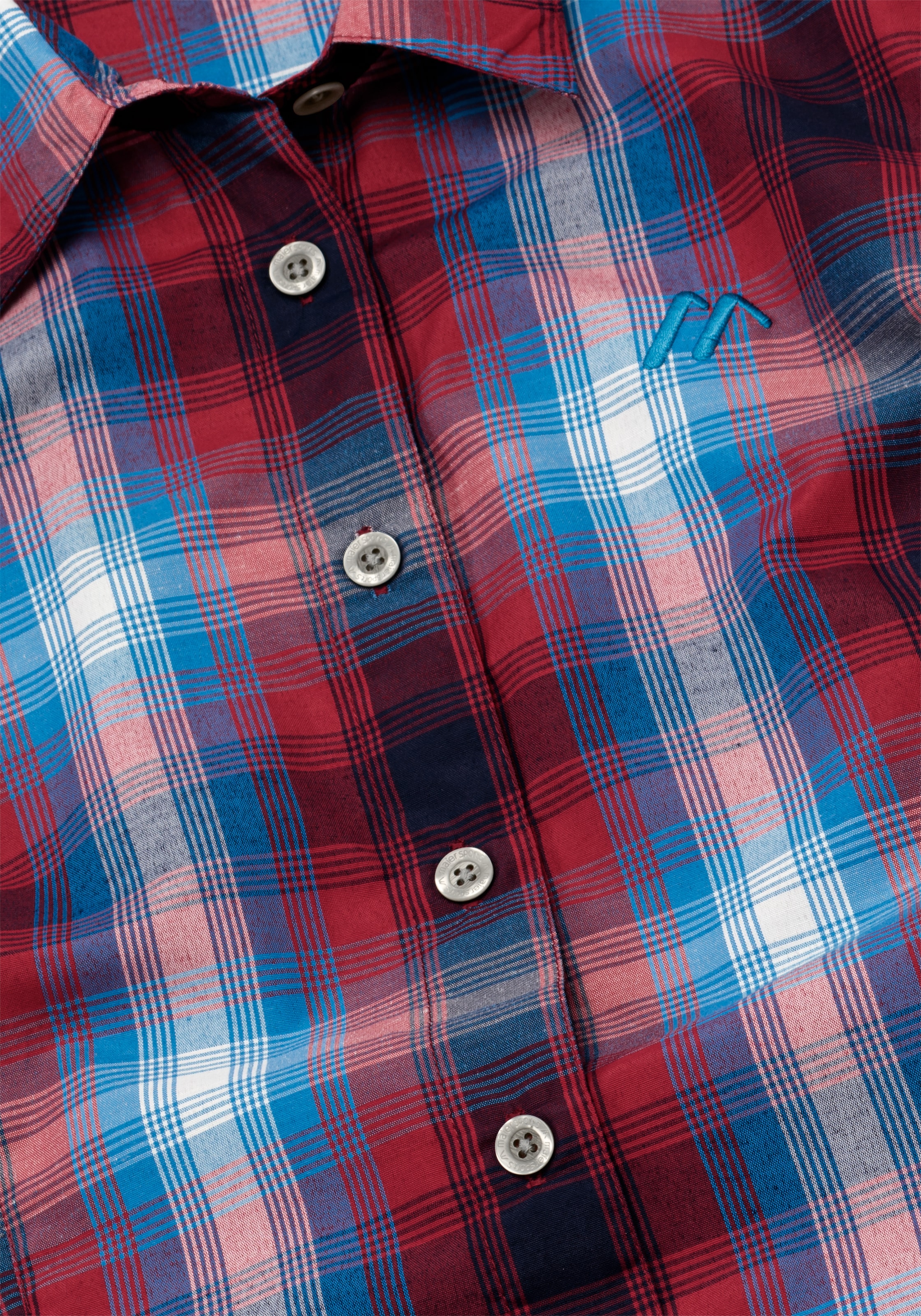 Maier Sports Funktionsbluse "Nanni" Damen Bluse, langarm Karobluse für Outd günstig online kaufen