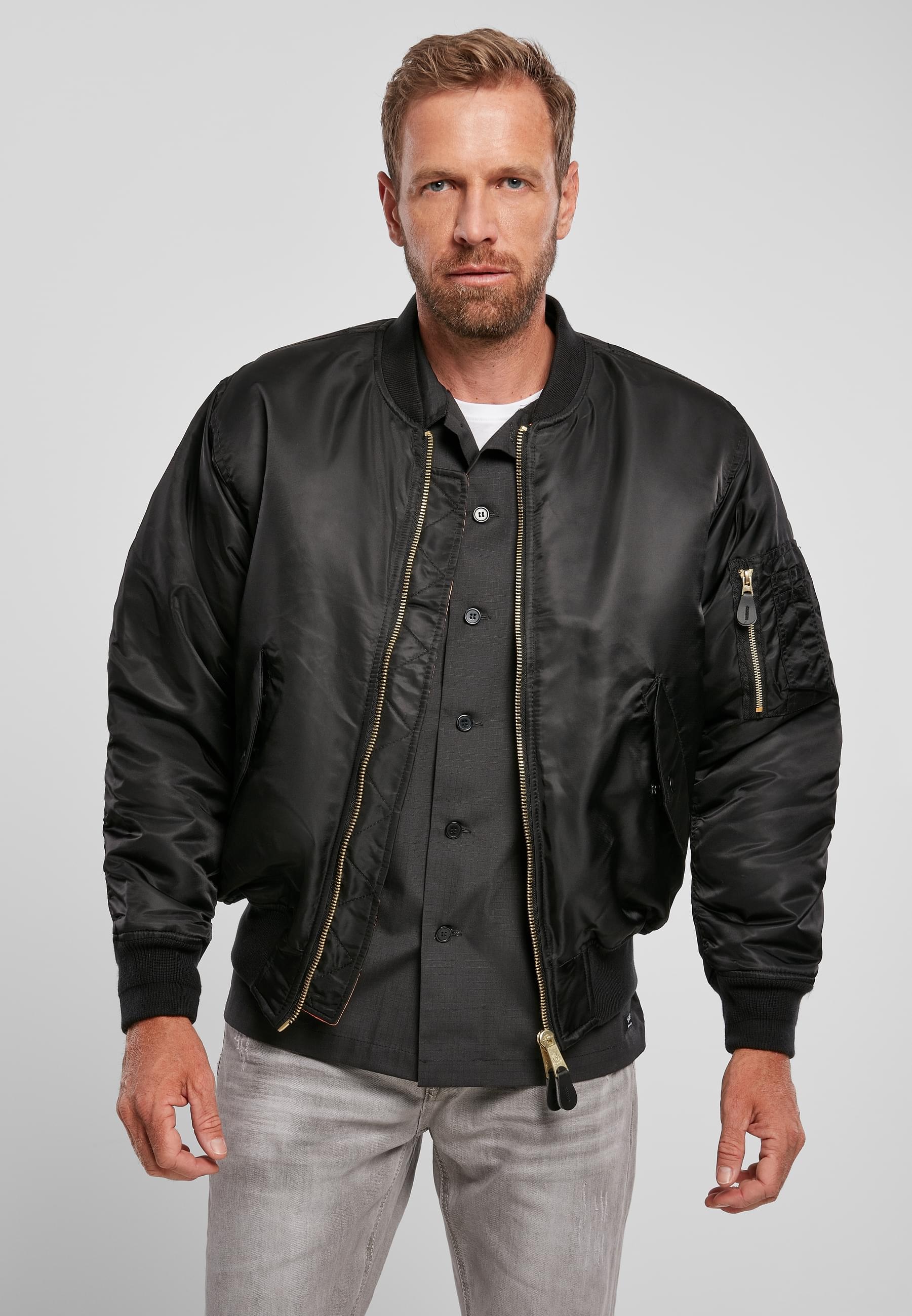 Brandit Anorak »Brandit Herren MA1 Bomber Jacket«, (1 St.), ohne Kapuze