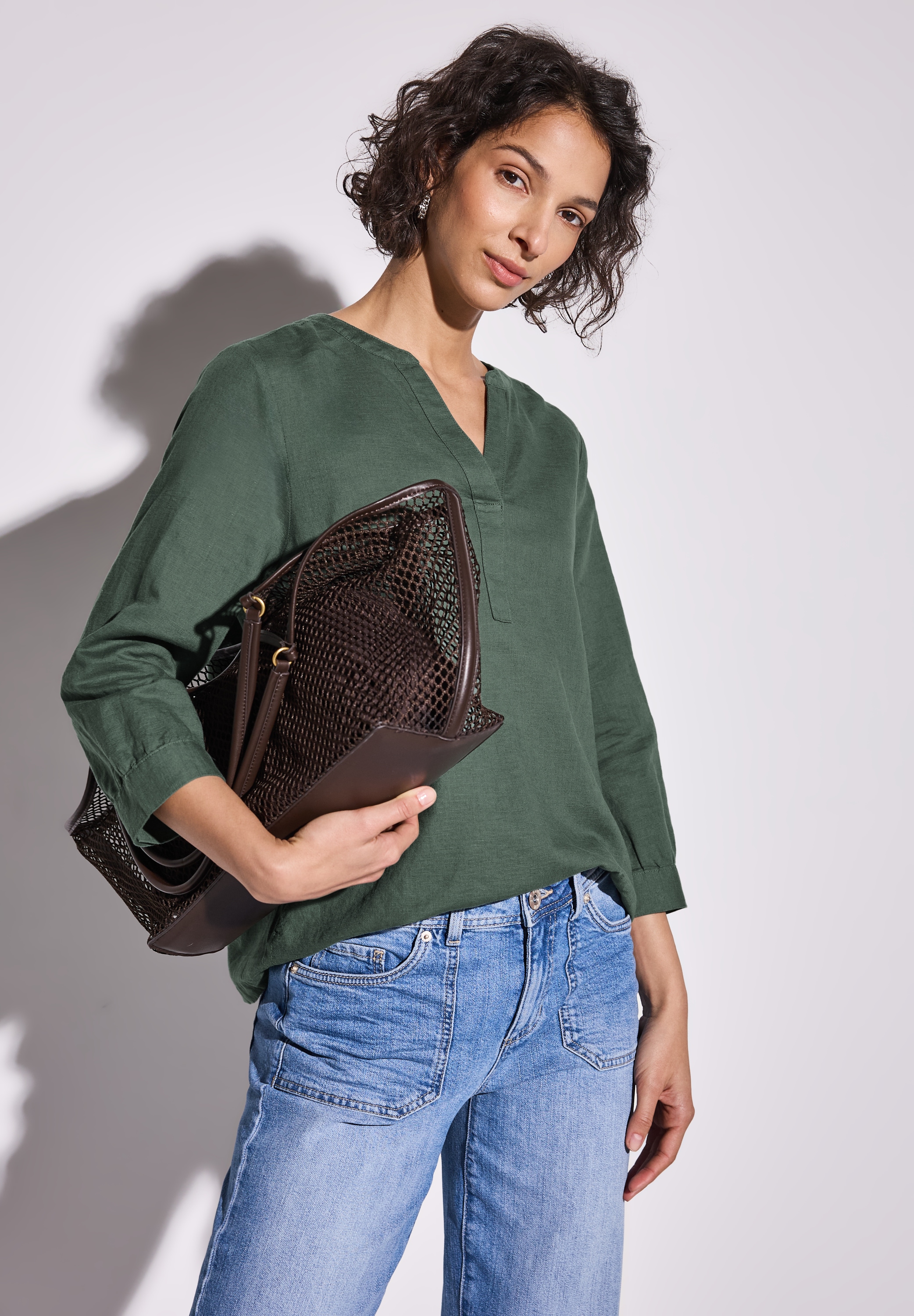 STREET ONE Klassische Bluse, mit 3/4-Ärmel