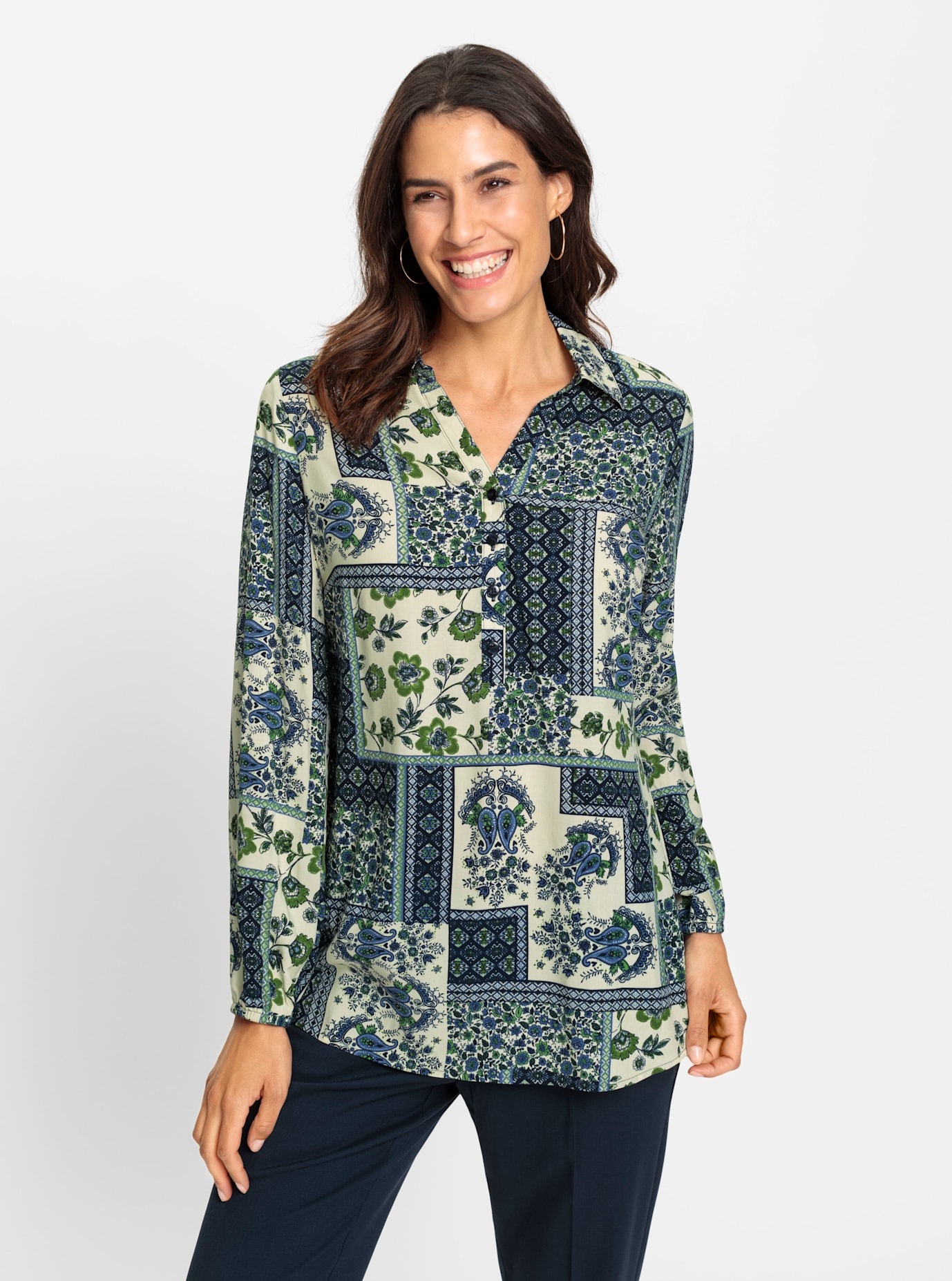 Inspirationen Longbluse