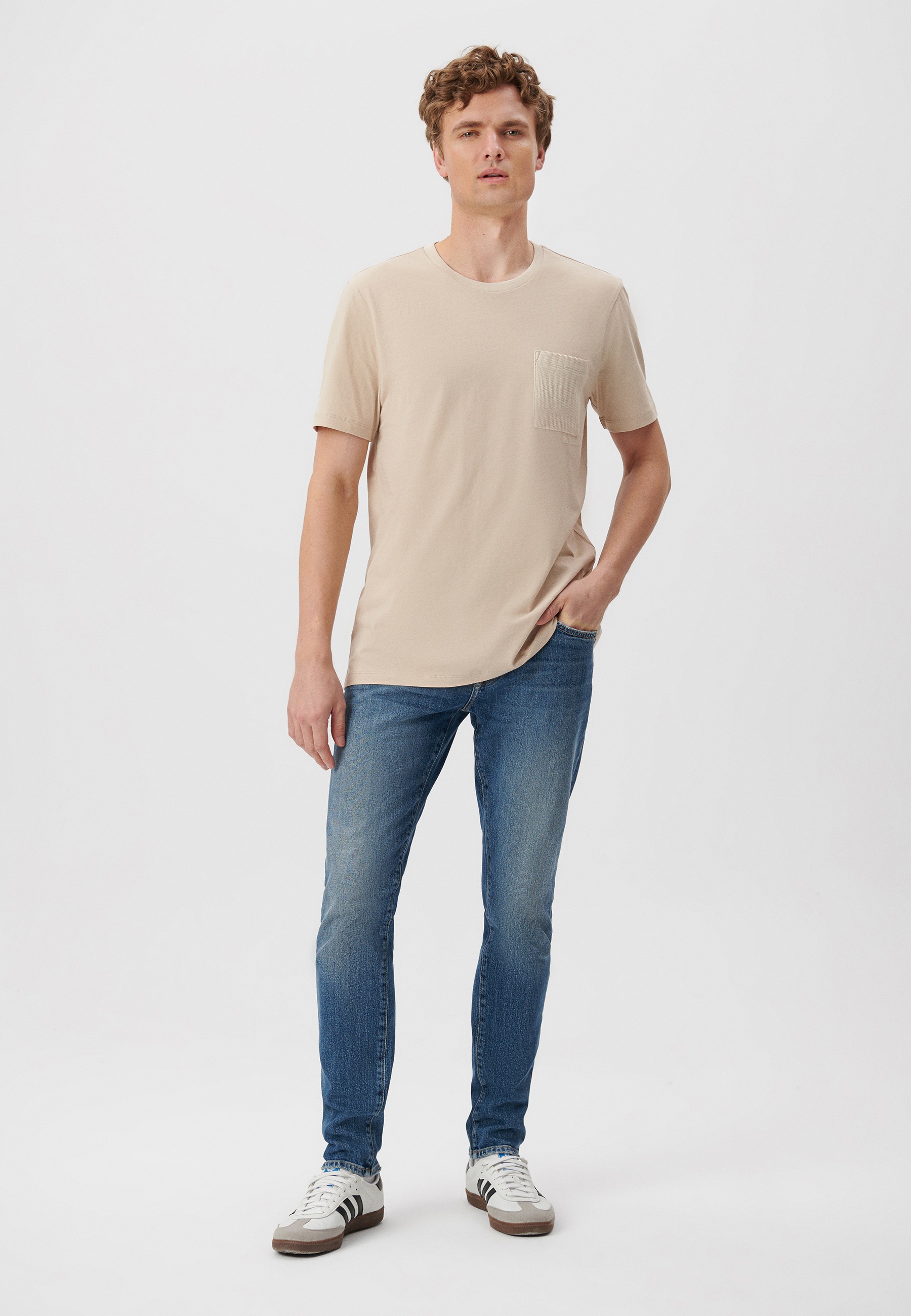 Mavi Rundhalsshirt "POCKET TEE", Basic Tee