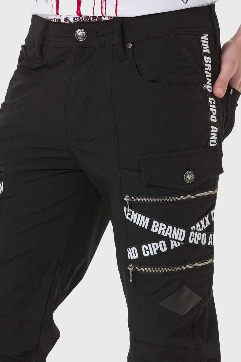 Cipo & Baxx Cargohose »Hose«, mit Trendigen Markenschriftzügen