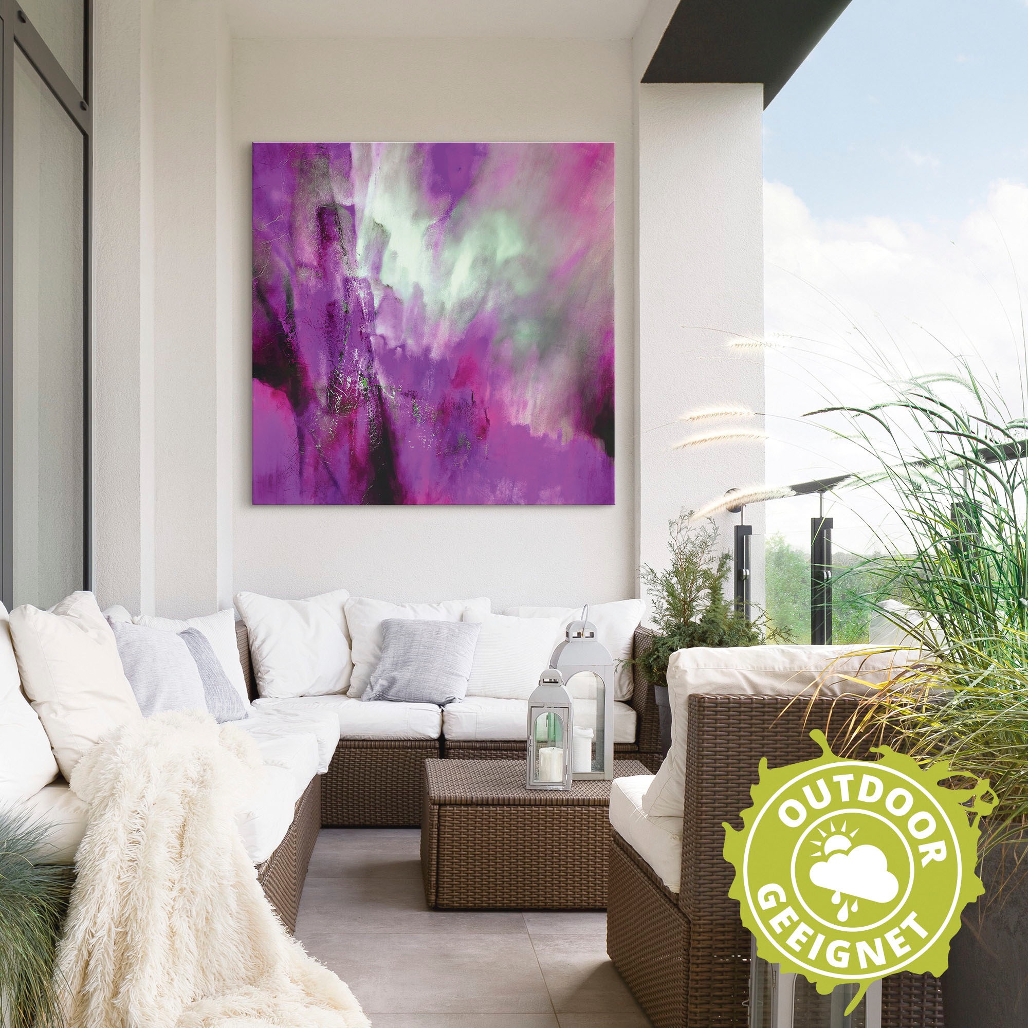 Artland Wandbild »Rosa Licht«, Gegenstandslos, (1 St.), als Alubild, Outdoorbild, Leinwandbild, Poster in verschied. Größen