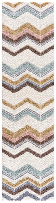 Thumbnail - Carpet City Hochflor-Teppich "Focus 3009" rechteckig 20 mm Höhe Läufer, Boho, Hochtief-Muster/ 3D-Effekt, für Wohnzimmer...
