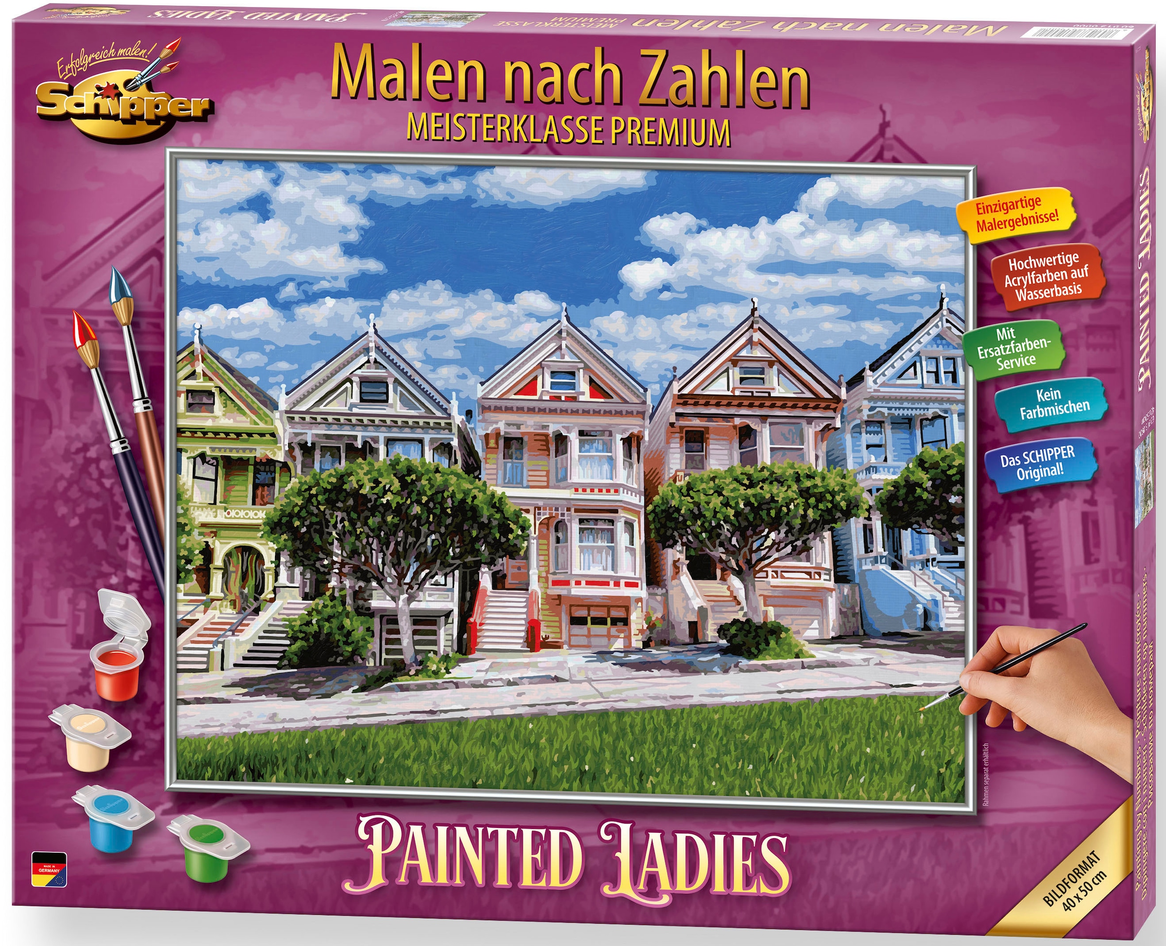 Schipper Malen nach Zahlen »Meisterklasse Premium - Painted Ladies«, Made in Germany