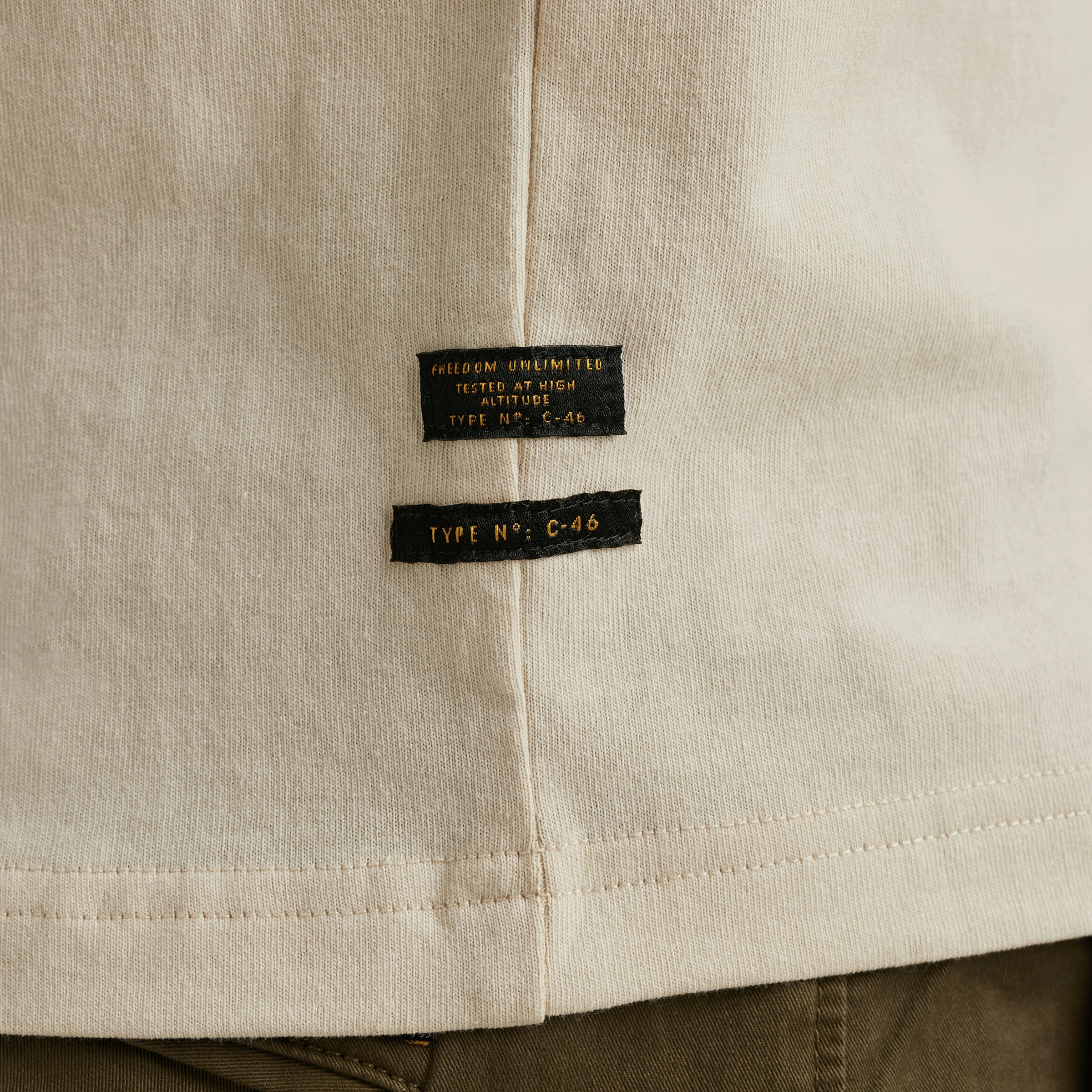 PME LEGEND T-Shirt »Short sleeve r-neck open end jersey«, mit Logo-Print