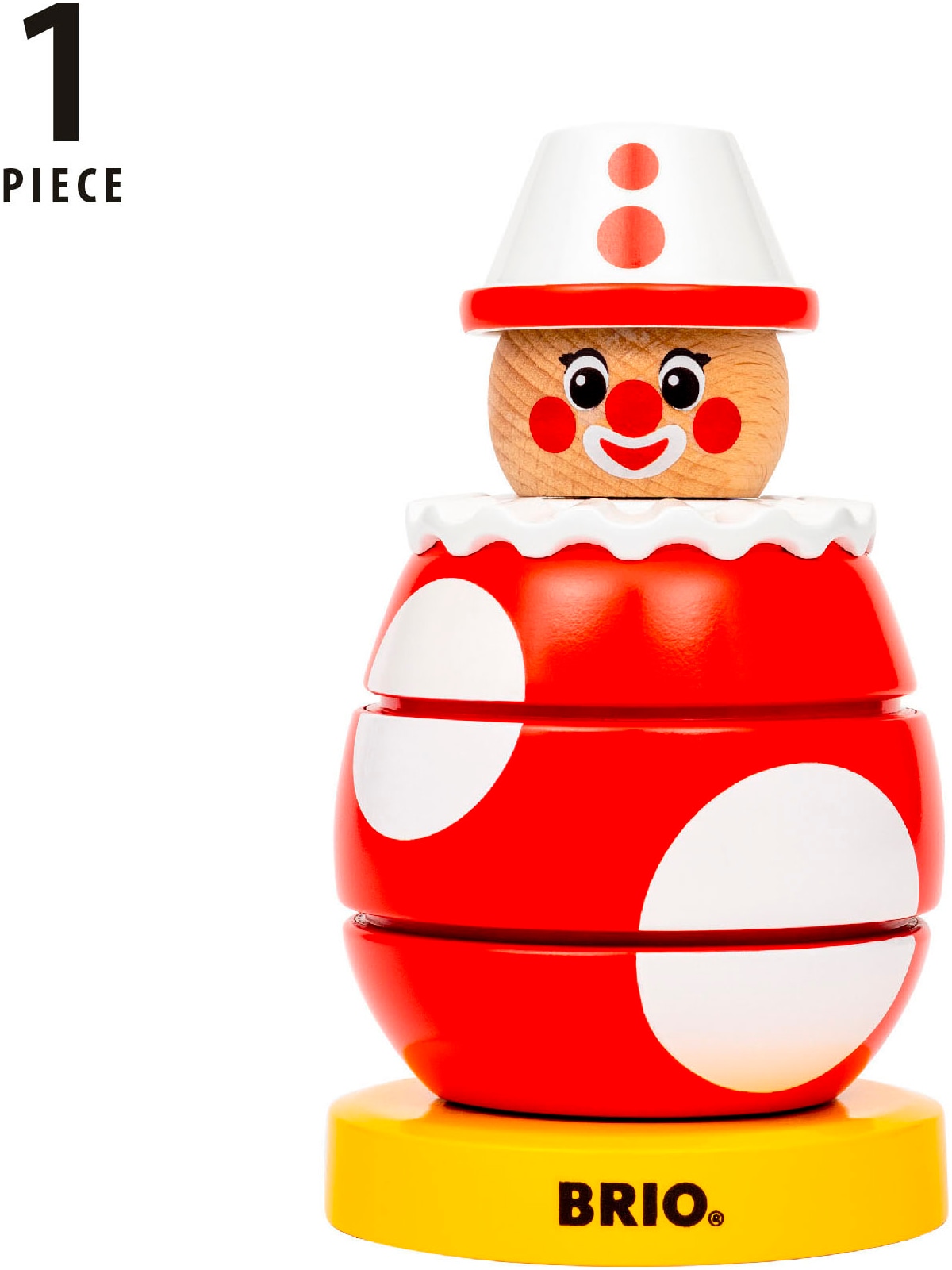BRIO® Greifling »Drück- & Dreh-Clown«, FSC® - schützt Wald - weltweit