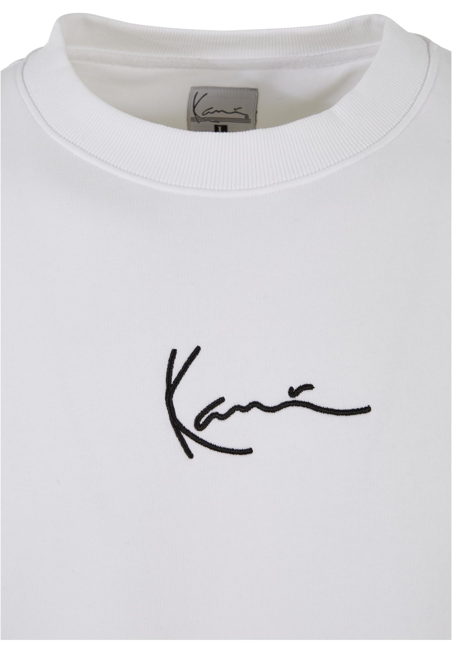 Karl Kani Rundhalspullover »Karl Kani Herren KKMQ12003WHT Small Signature Crew«, (1 tlg.)
