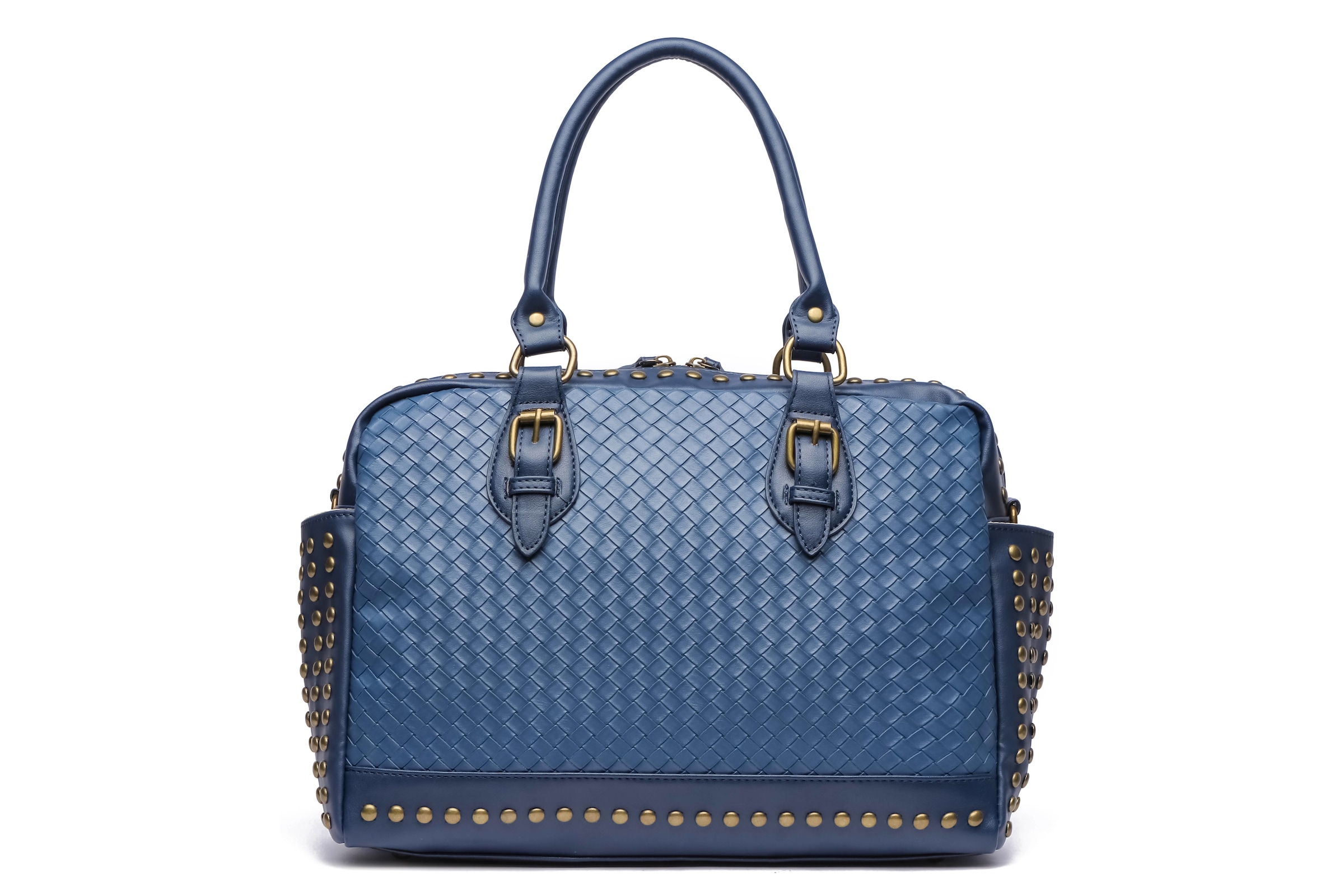 COLLEZIONE ALESSANDRO Schultertasche »Berlin«, mit Nieten und Flechtung