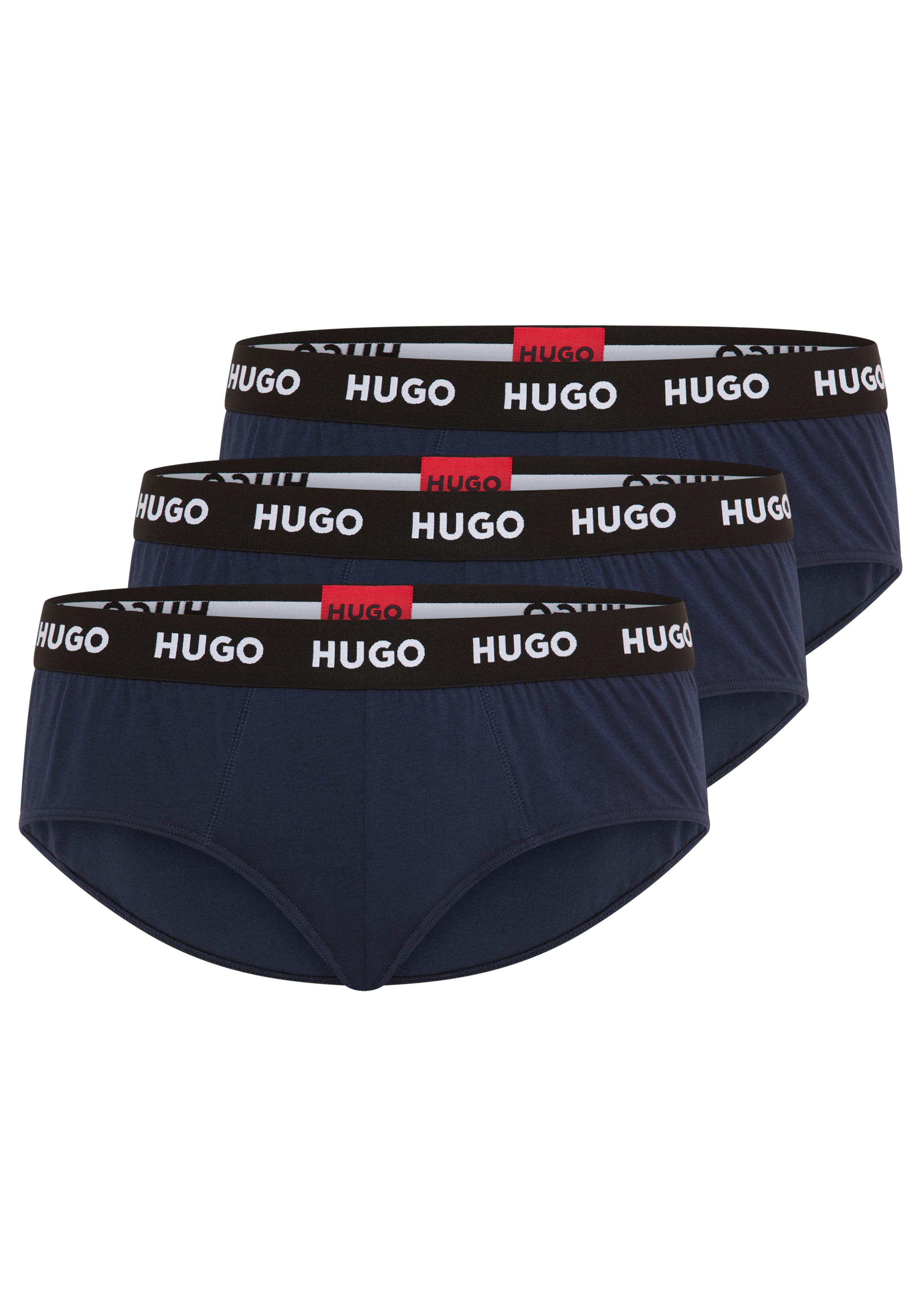 Thumbnail - HUGO Underwear Hüftslip "HIPBRIEF TRIPLETPACK" mit modischem HUGO Logo-Elastikbund