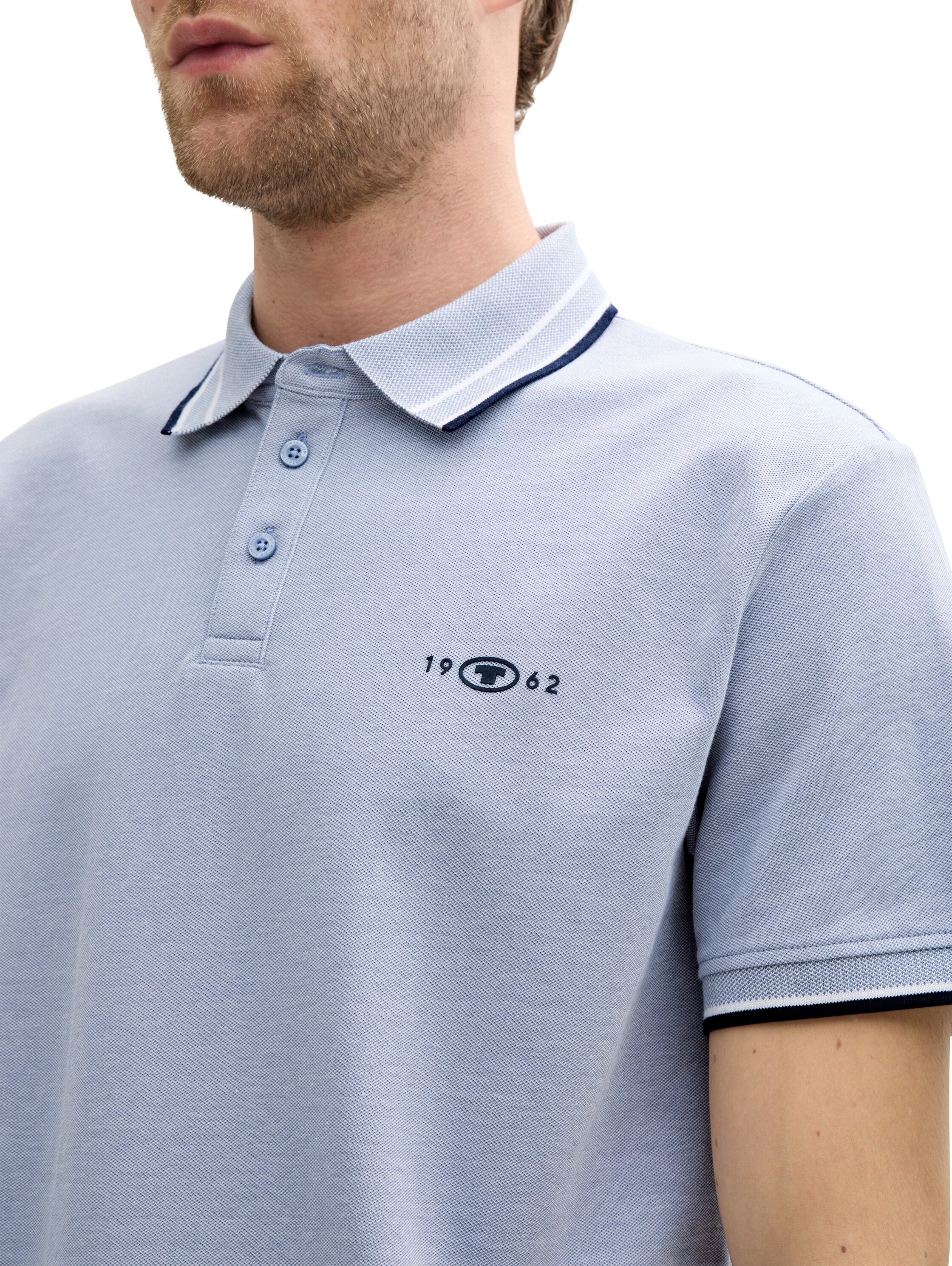 TOM TAILOR Poloshirt, mit Logo Stickerei