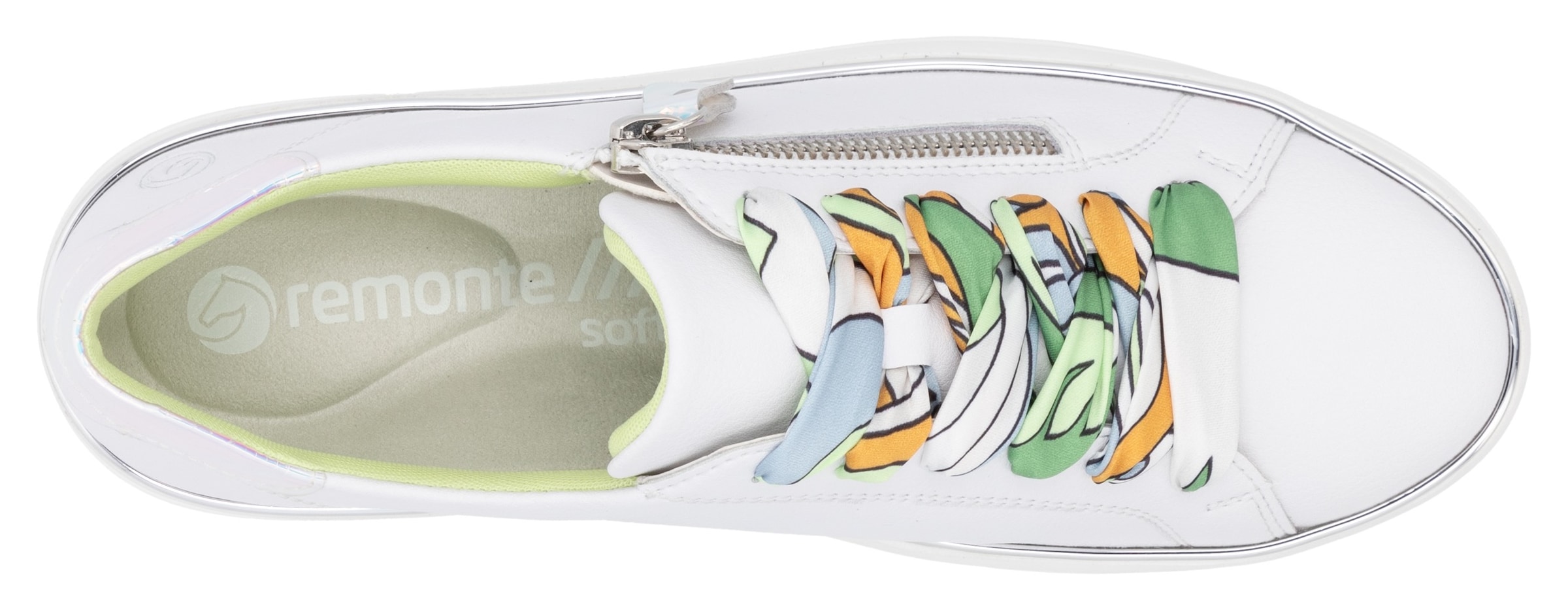 Remonte Plateausneaker, Freizeitschuh, Halbschuh, Schnürschuh mit seitlichem Reißverschluss