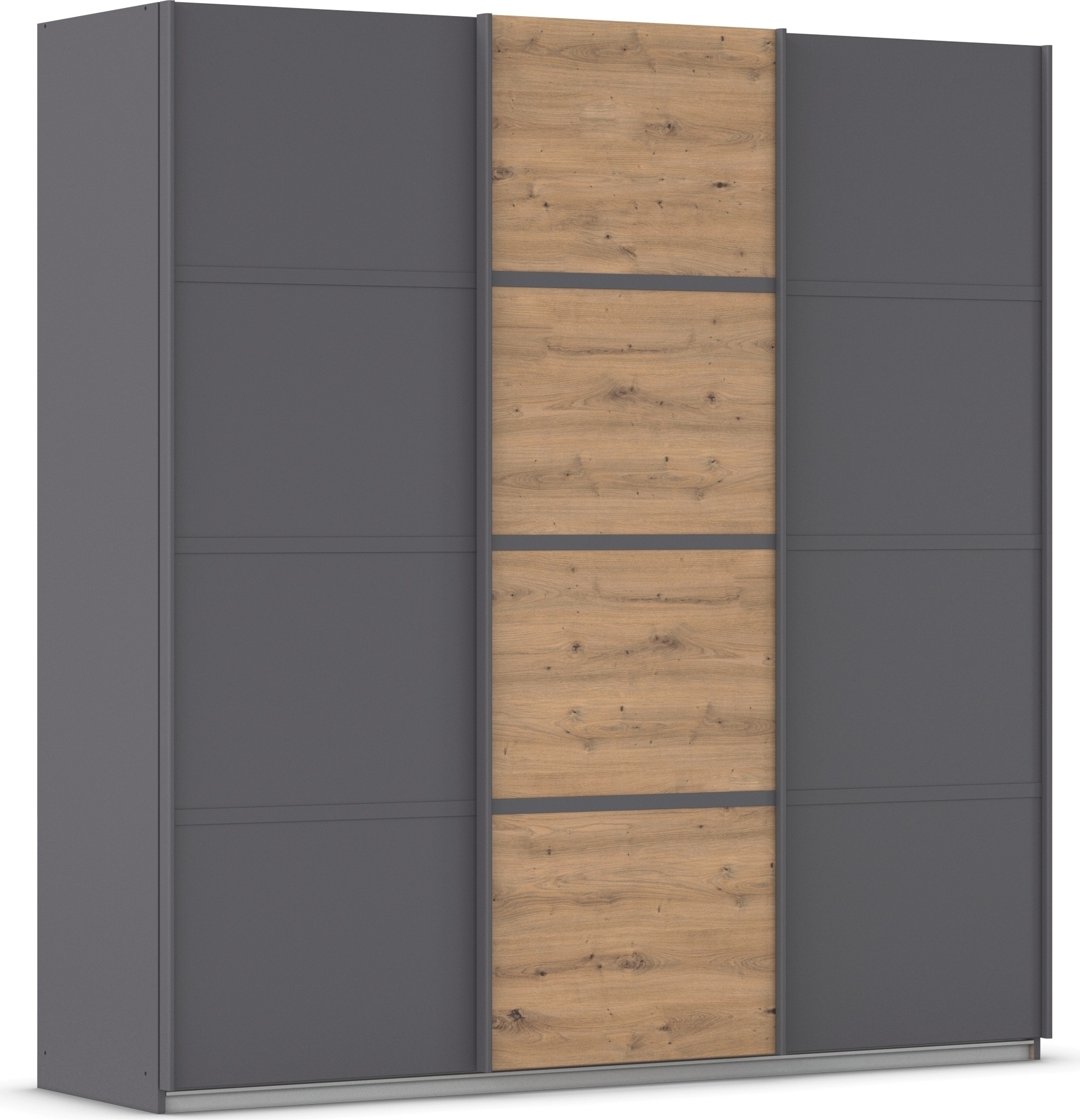 OTTO home Kleiderschrank "Mehrzweckschrank Aktenschrank Möbel Mietswohnung Schlafzimmer AVOLA" 3 verschiedene Ausstattungen BASIC/CLASSIC/PREMIUM (inkl. SOFT-CLOSE), mit eleganten Zierleisten in Chrom, Schwarz oder Weiß MADE IN GERMANY