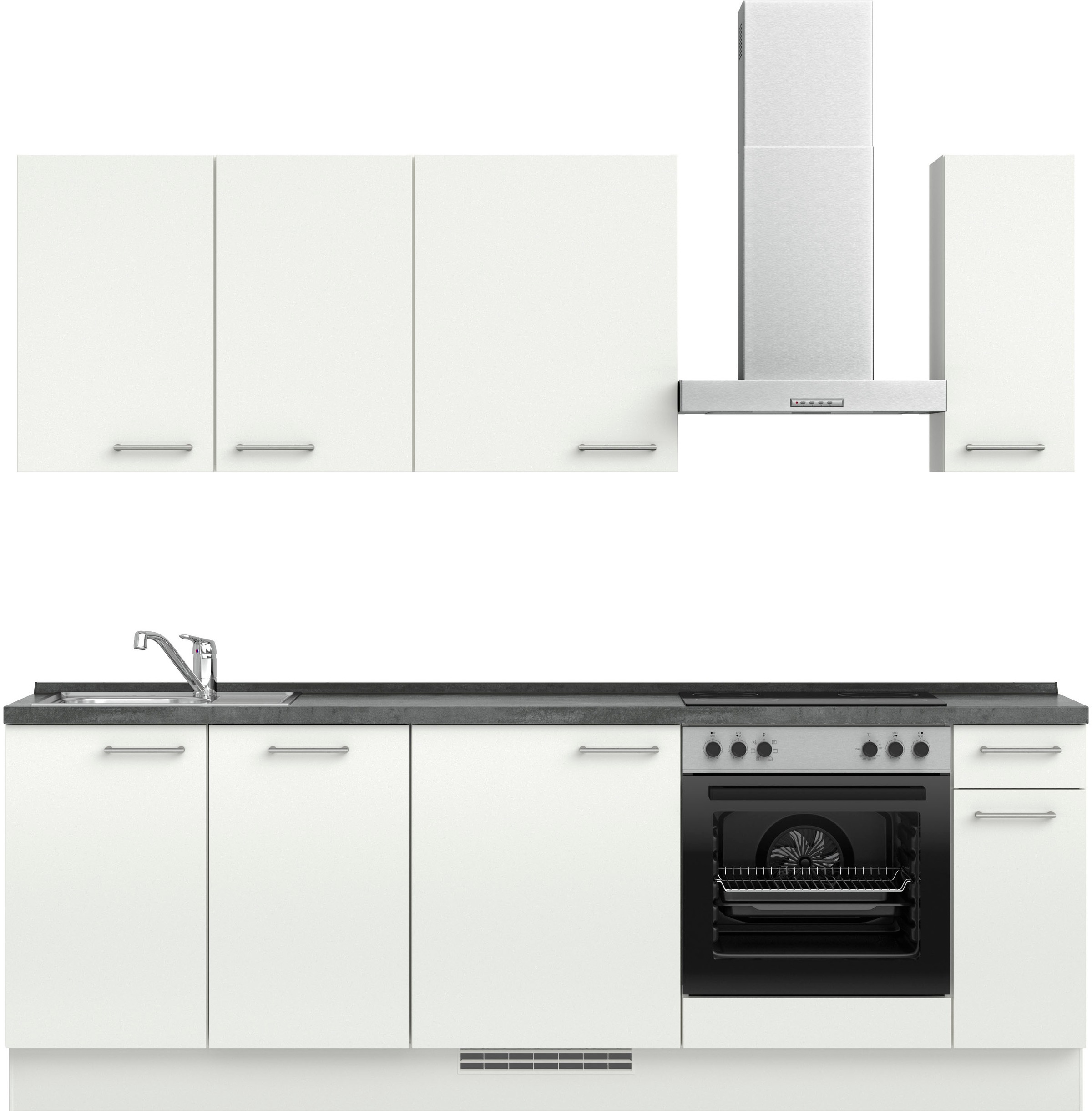 nobilia Küchenzeile ""Laser I", Ausrichtung wählbar, Breite 240 cm" vormont günstig online kaufen