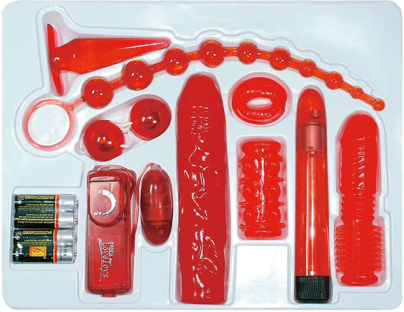 Erotik-Toy-Set »Red Roses«, (9 tlg.)
