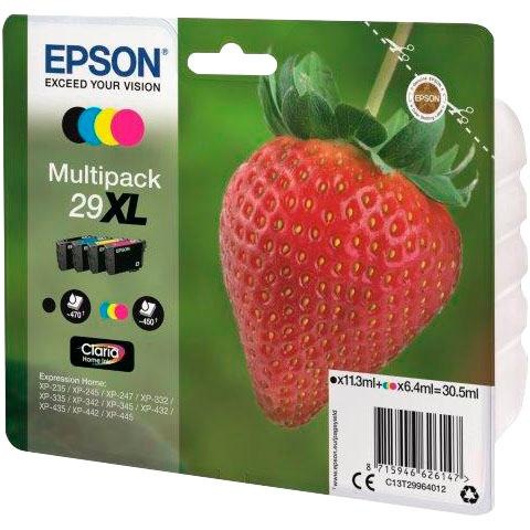 Epson Tintenpatrone T2996 29xl Original Kombi Pack Schwarz Cyan Magenta Gelb C13t29964012 8514