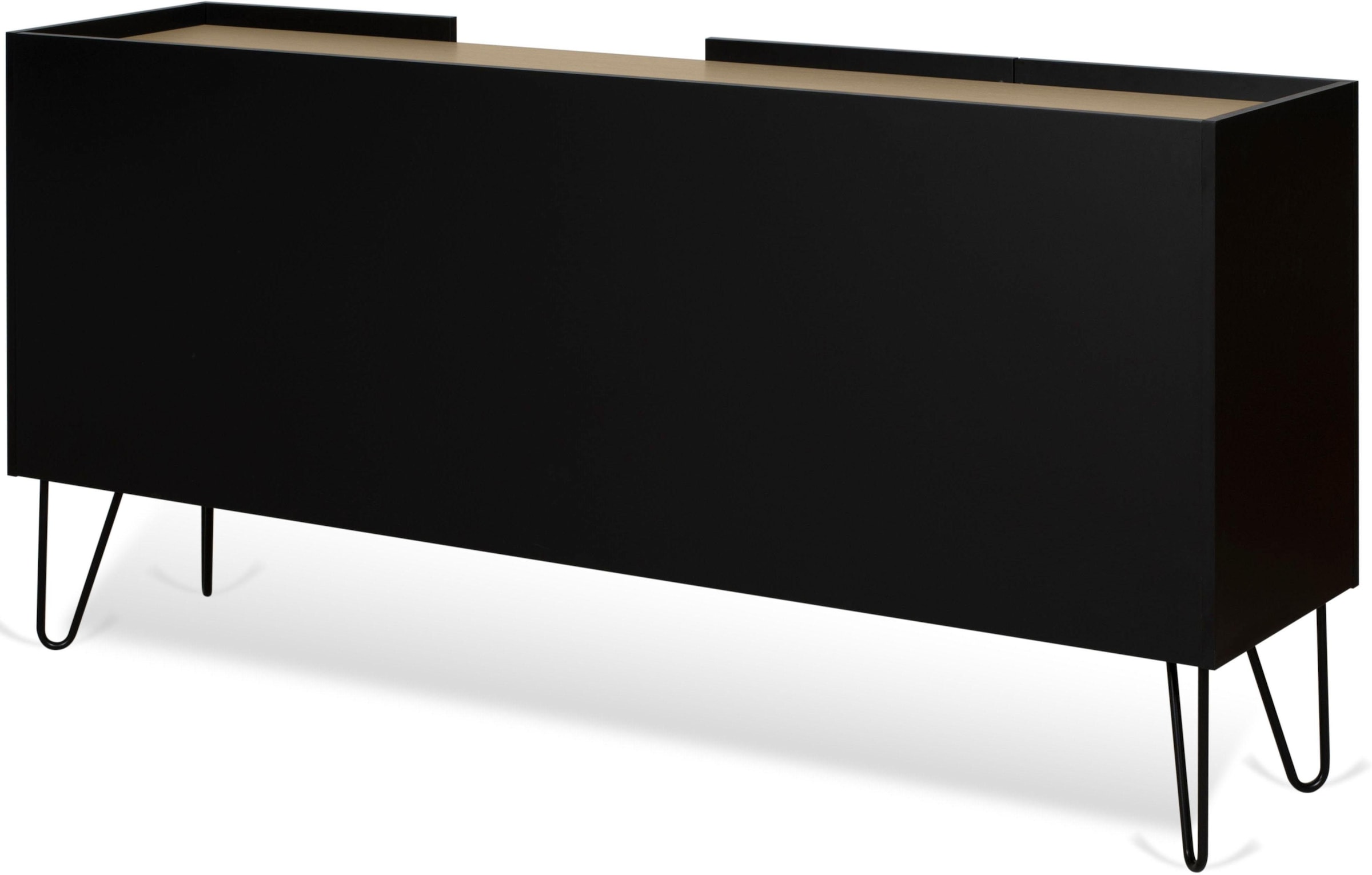 TemaHome Sideboard »Nina«, Kommode, schwarz lackiertes Metallgestell; Breite 180 cm