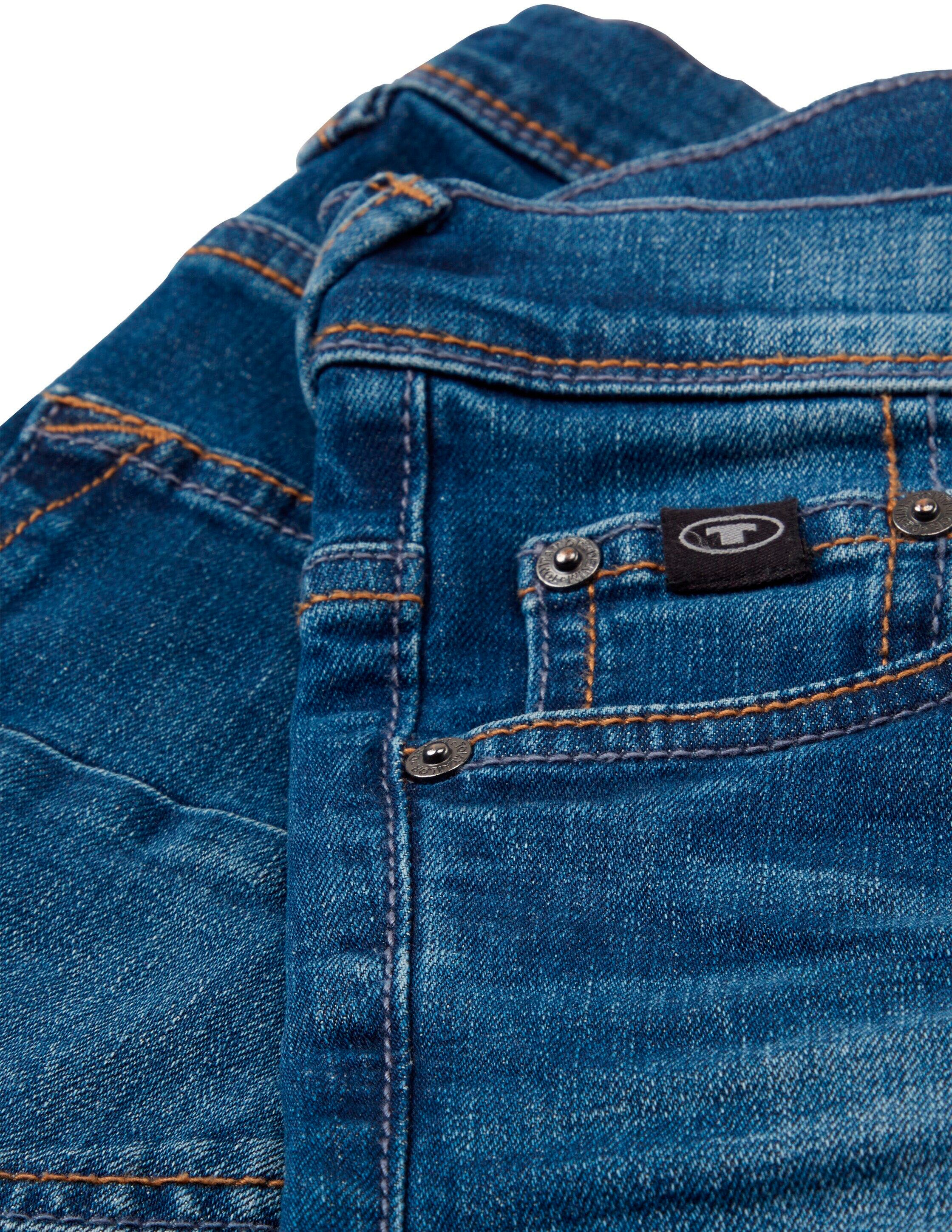 Reißverschluss Slim-fit-Jeans, mit | kaufen TOM und Knopf- BAUR TAILOR