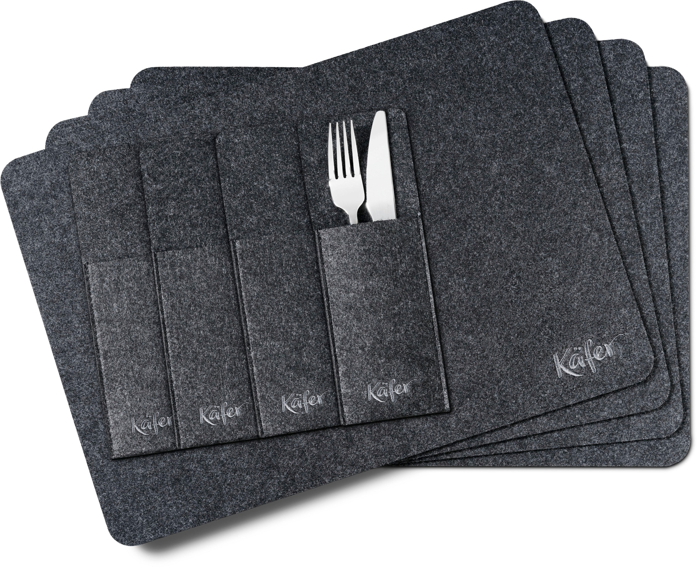 Käfer Platzset 12tlg. Set für 4 Pers., Platzdecken, Bestecktaschen, Unterse günstig online kaufen