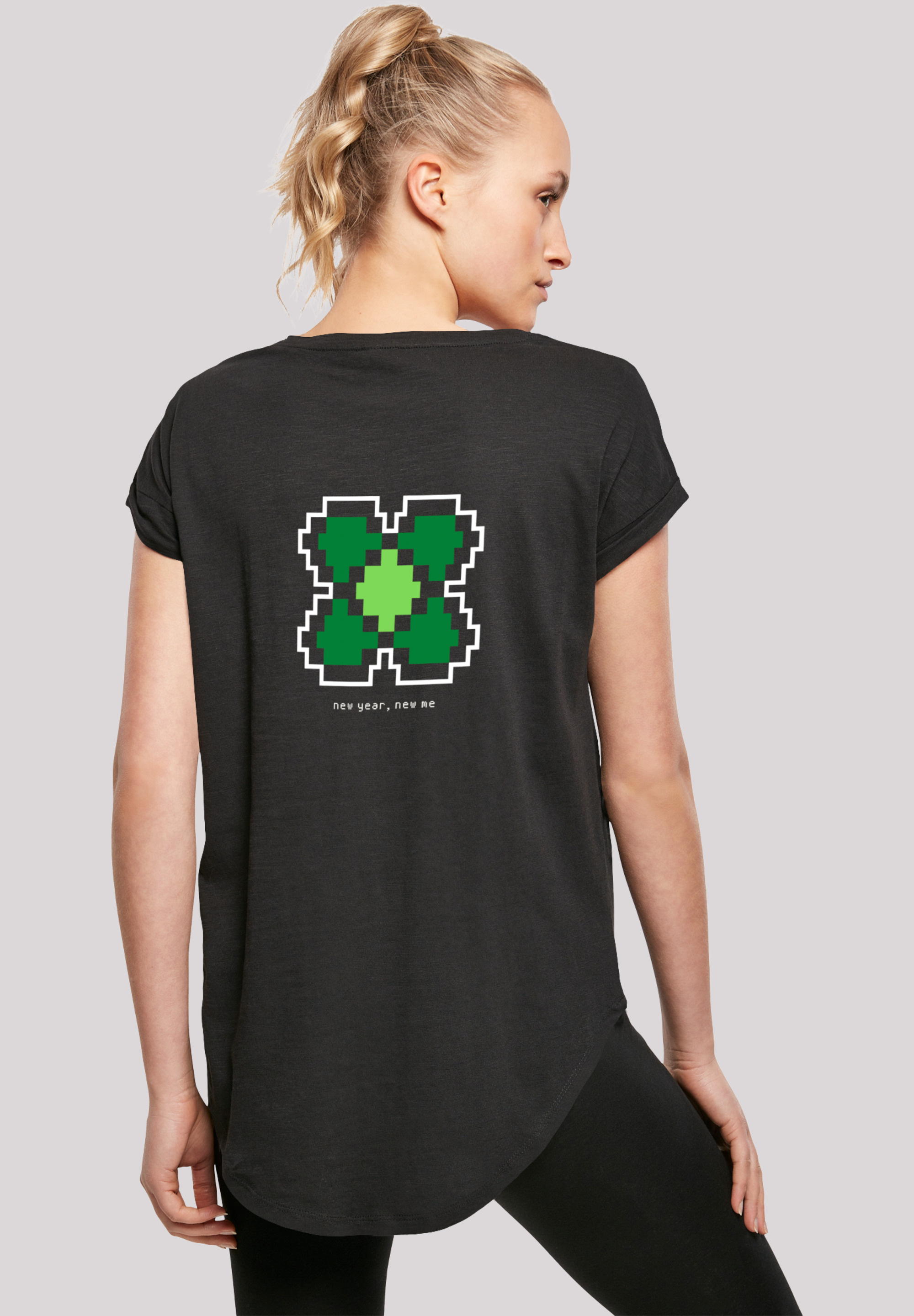 F4NT4STIC T-Shirt »Pixel Herz | BAUR Silvester«, New Year online Print Happy kaufen