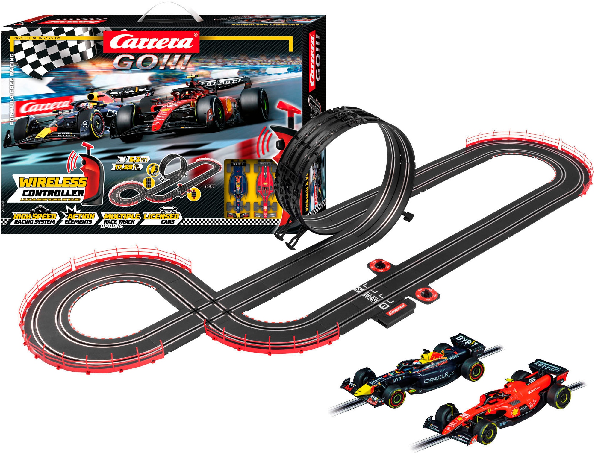 Autorennbahn »Carrera GO!!! - Formula Free Racing (Formel 1)«