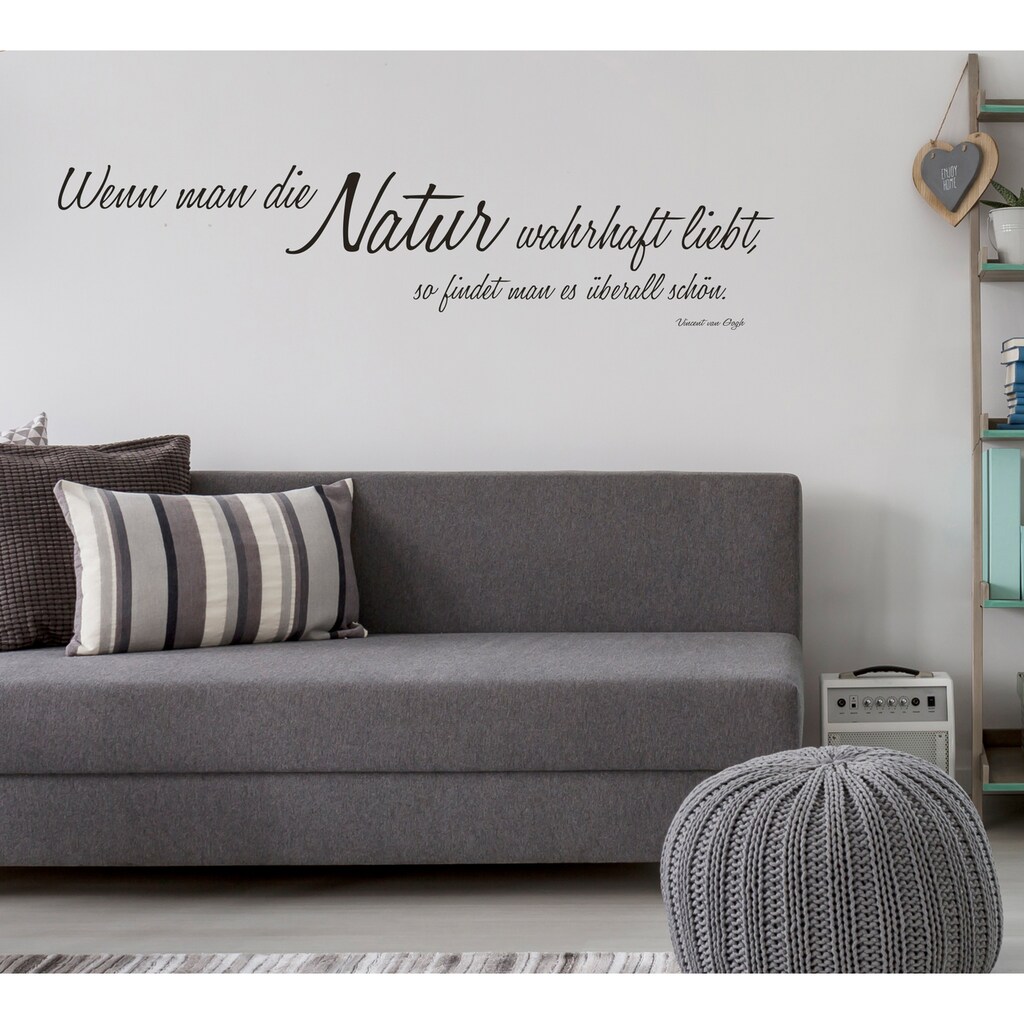 queence Wandtattoo »Wenn man die Natur…«