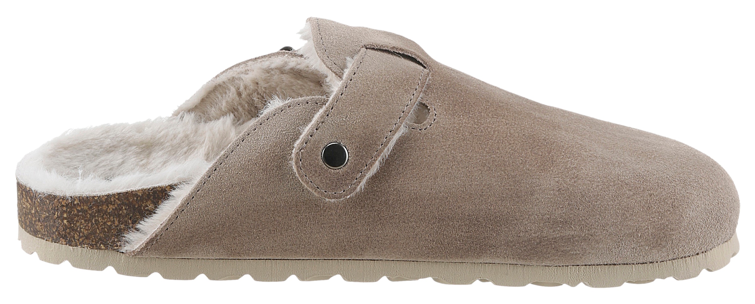 VERBENAS Pantoffel »Heidi«, Clog, Homeslipper, Hausschuh mit Riemchen