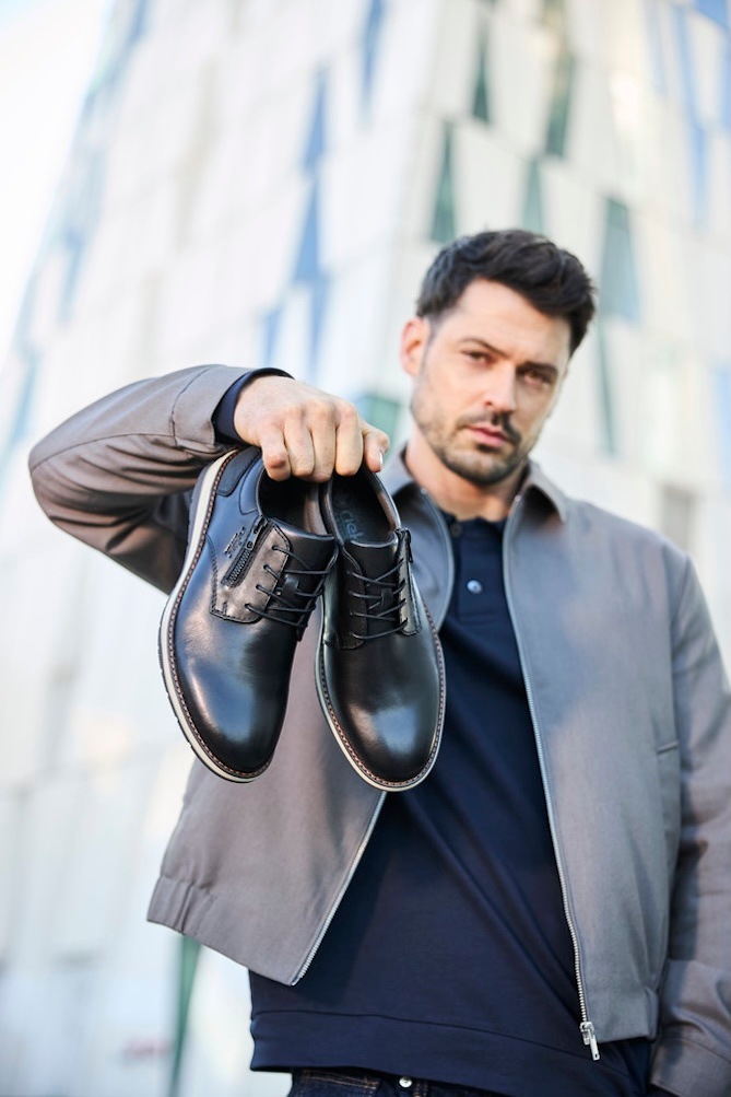Rieker Schnürschuh, Festtagsschuh, Halbschuh, Business-Schnürer mit weicher Innensohle