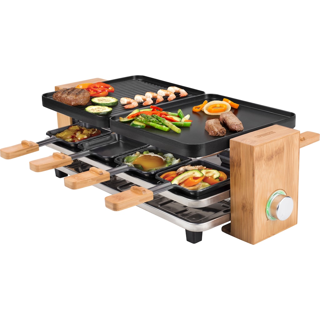 PRINCESS Raclette »Pure 8  162910«, 8 St. Raclettepfännchen, 1200 W