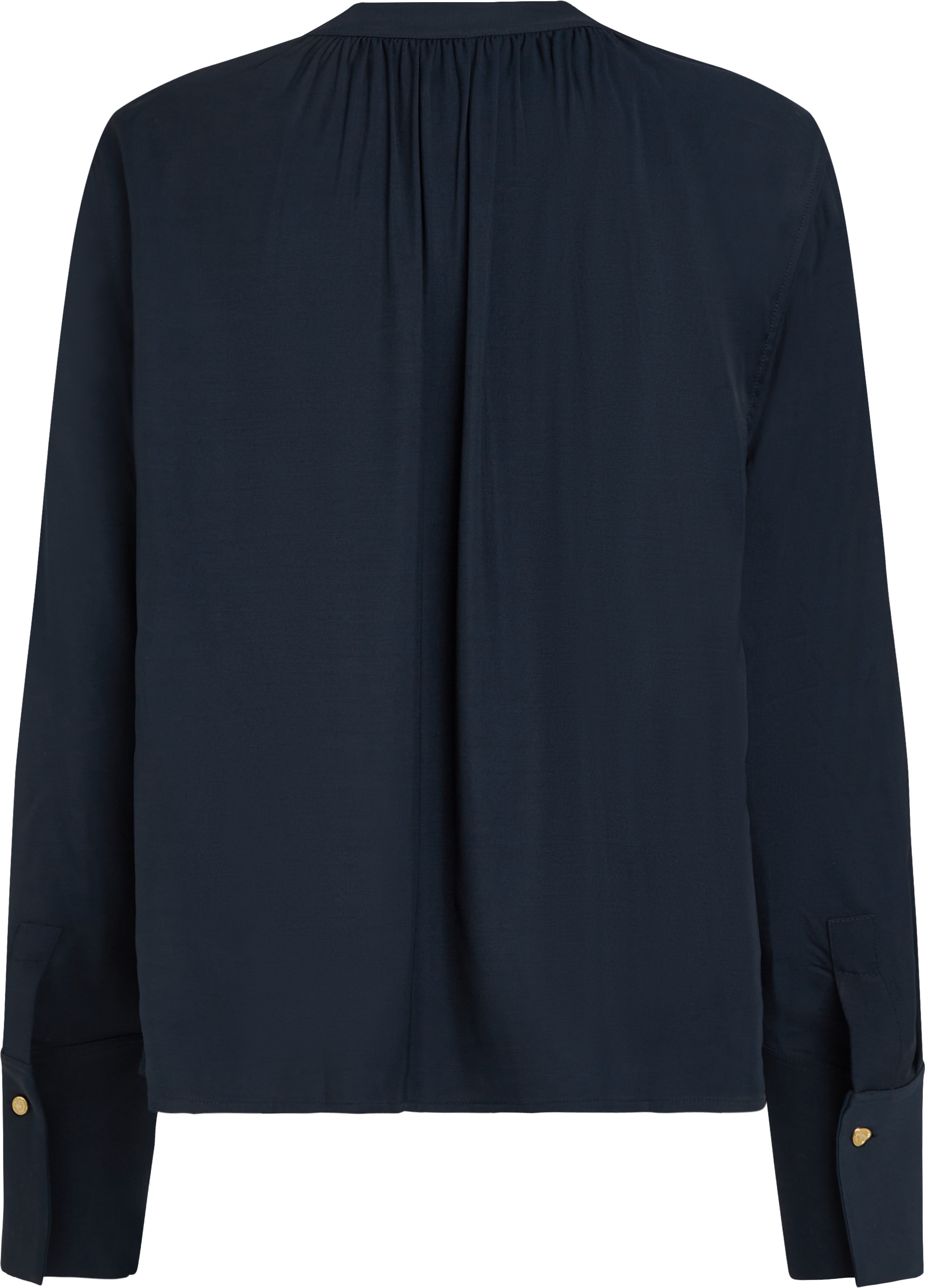 Tommy Hilfiger Curve Klassische Bluse »CRV SOFT VIS V NECK LS BLOUSE«, in Großen Größen, V-Ausschnitt